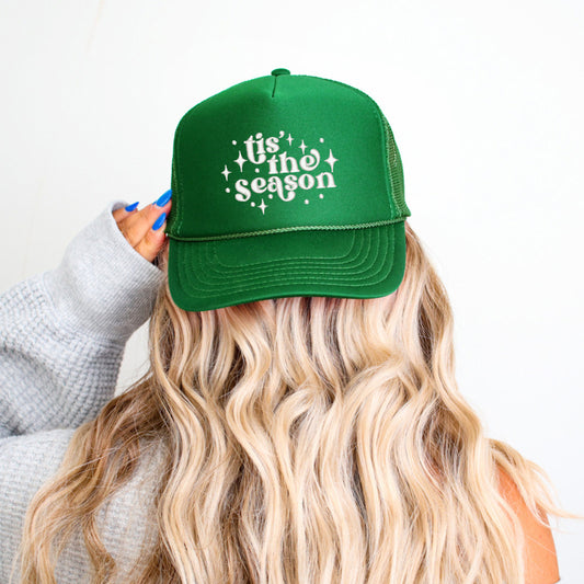 Embroidered Whimsical Tis The Season | Foam Trucker Hat