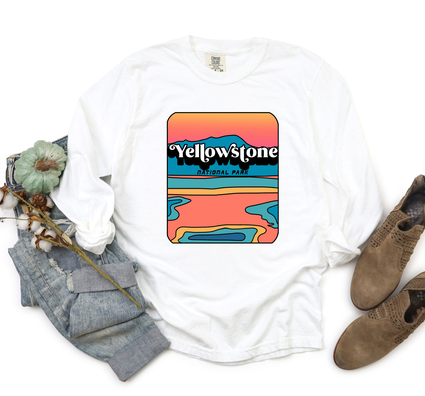 Vintage Yellowstone | Garment Dyed Long Sleeve