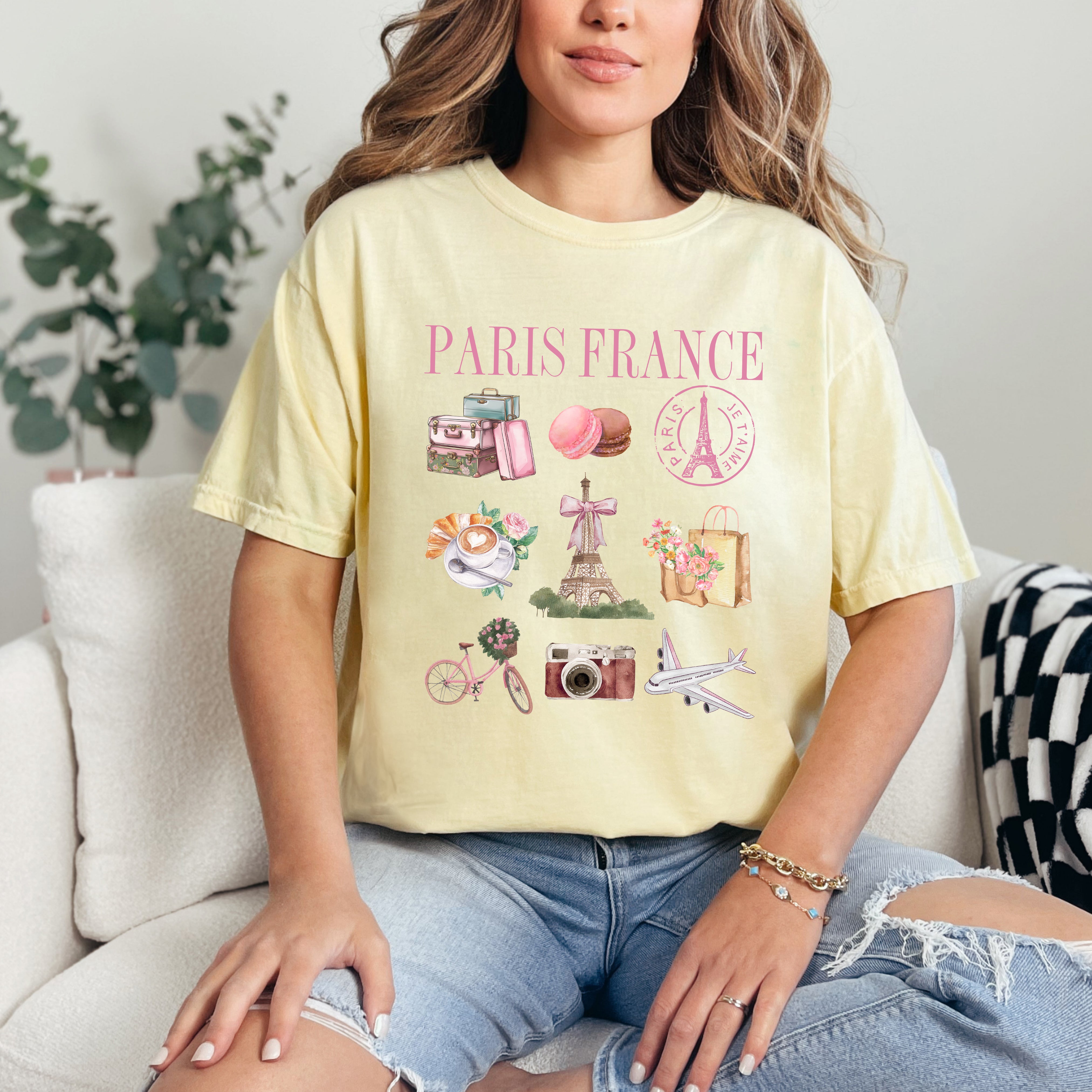 Coquette Paris Collage | Garment Dyed Tee