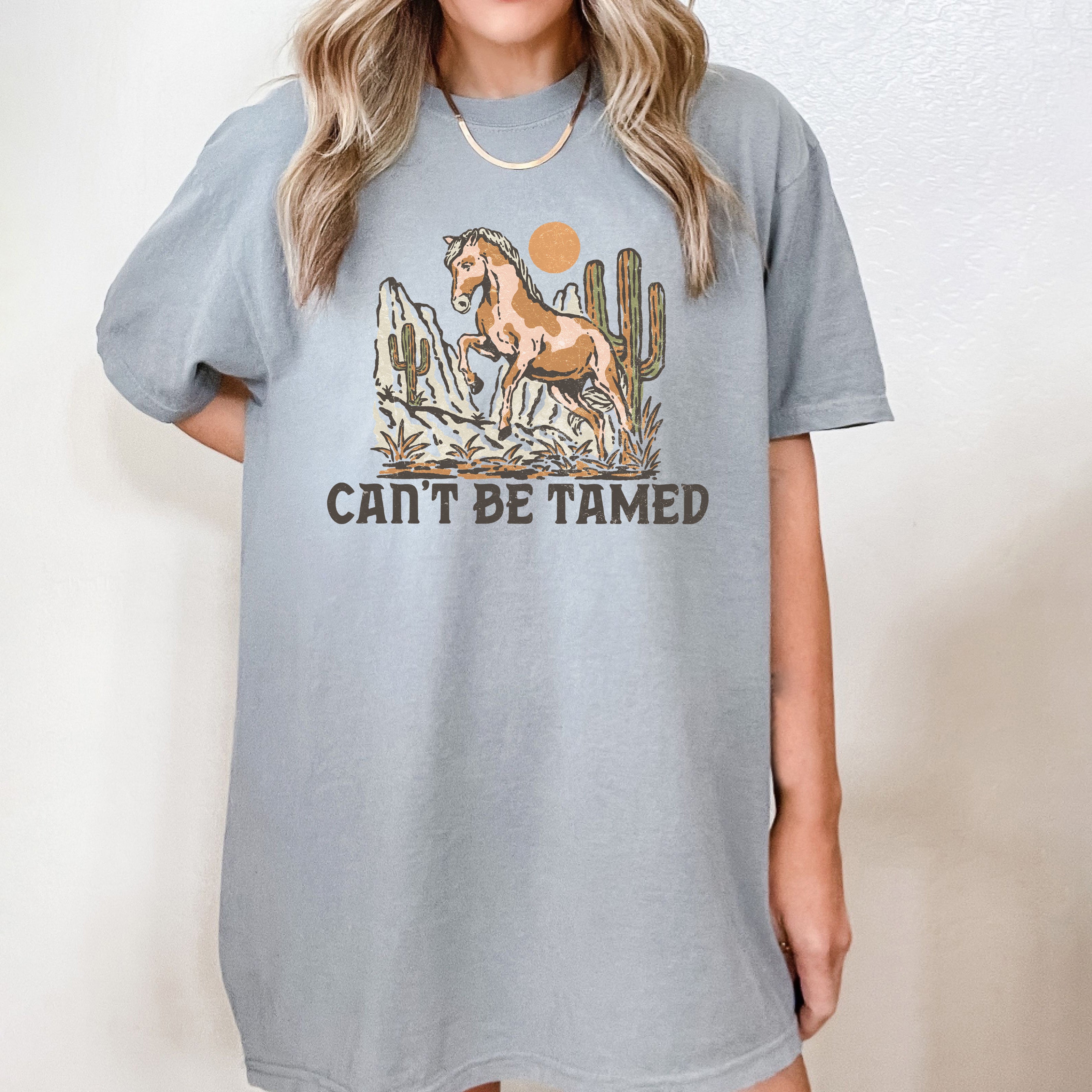 Can't Be Tamed Horse | Garment Dyed Short Sleeve Tee
