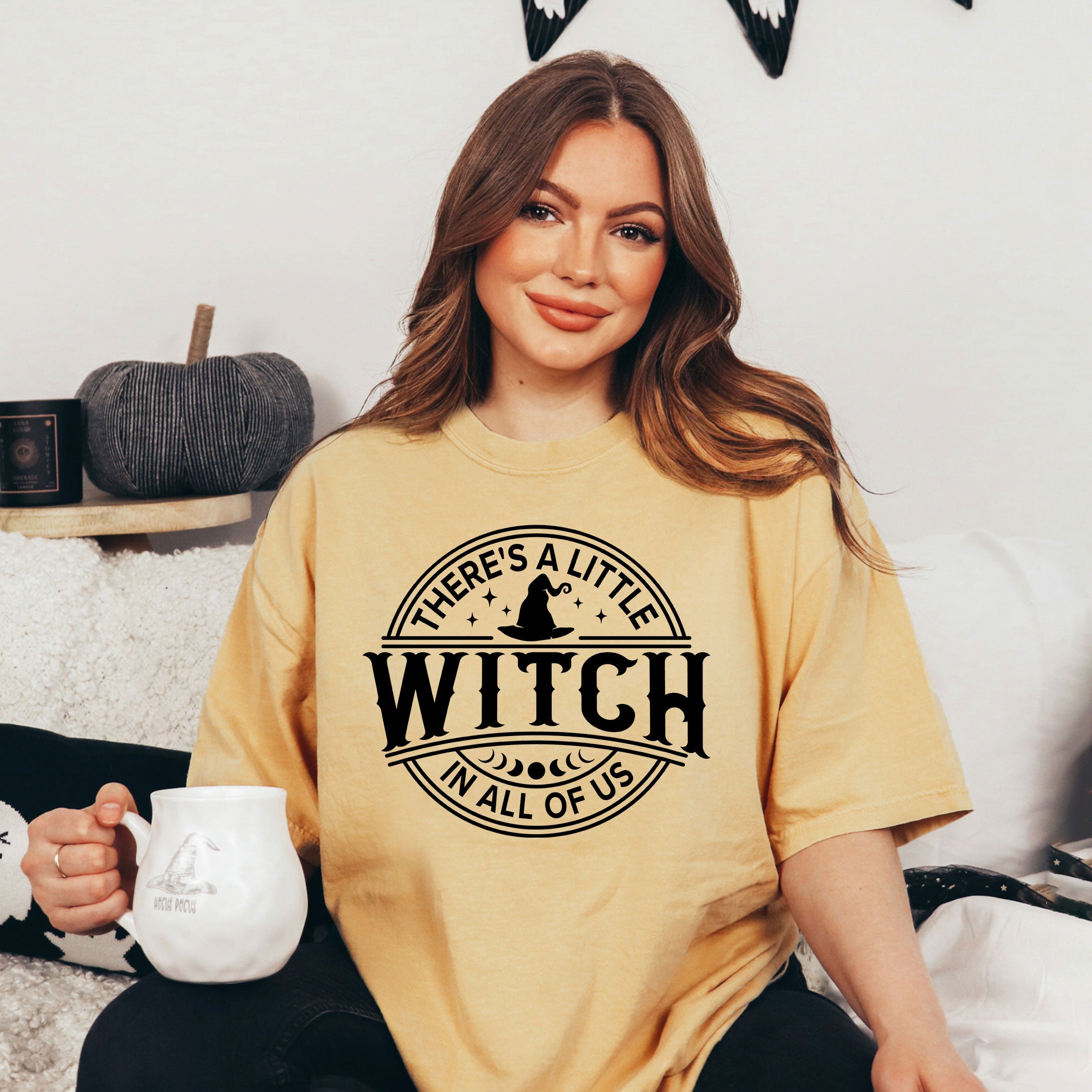 A Little Witch In All Of Us | Garment Dyed Short Sleeve Tee