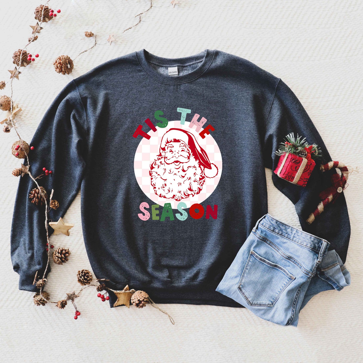 Tis The Season Checkered | Sweatshirt