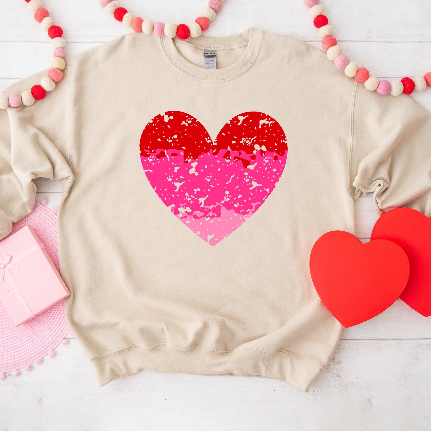 Clearance Heart Ombre | Sweatshirt