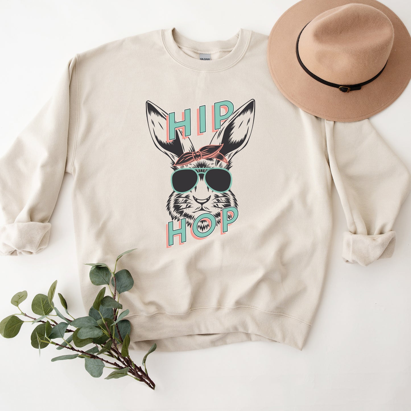 Green Hip Hop Bunny | Sweatshirt