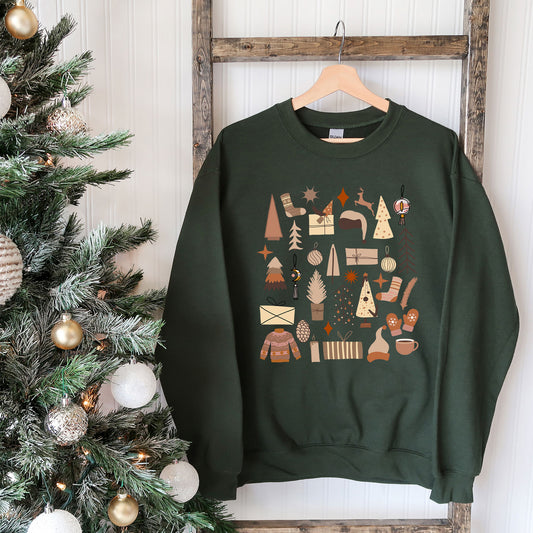 Boho Neutral Christmas Chart | Sweatshirt