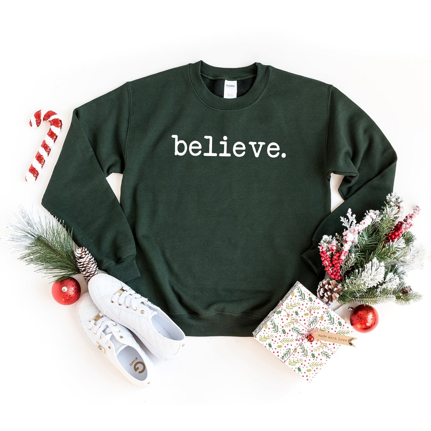 Clearance Believe Typewriter | Sweatshirt