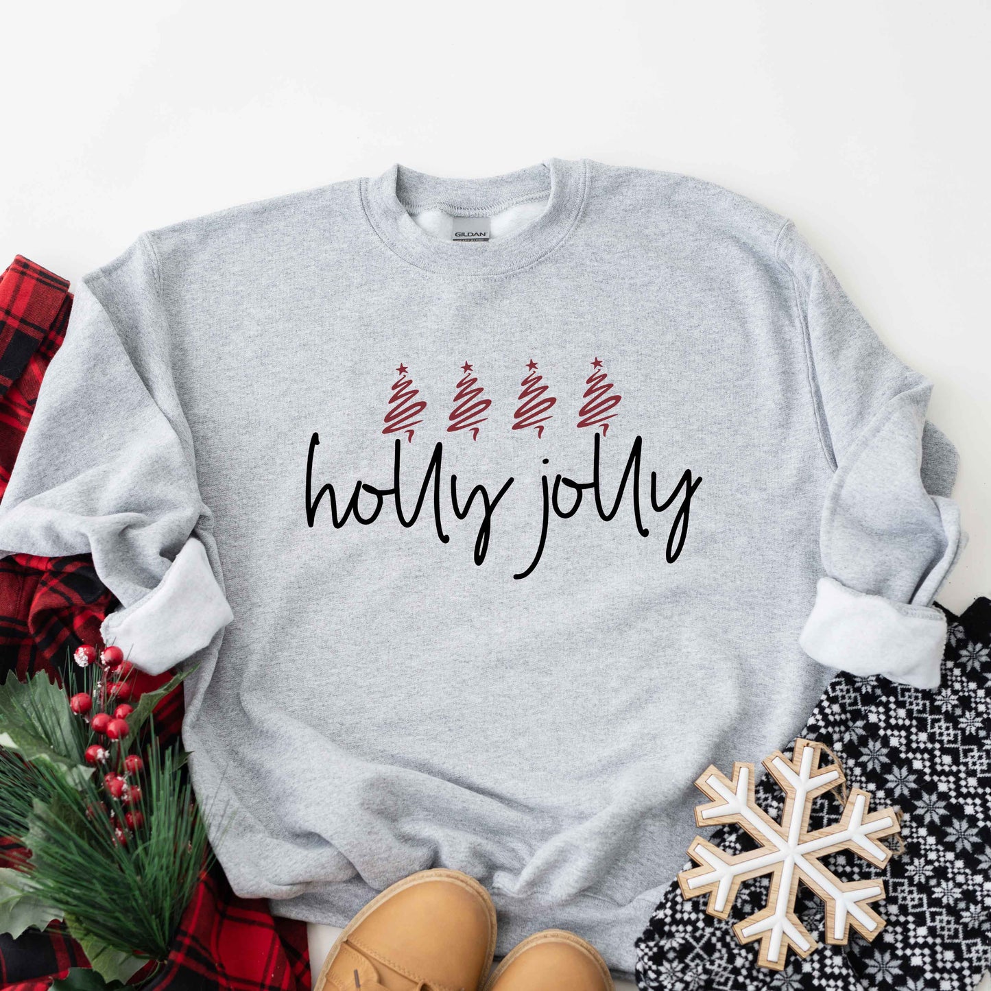 Holly Jolly Trees | Sweatshirt