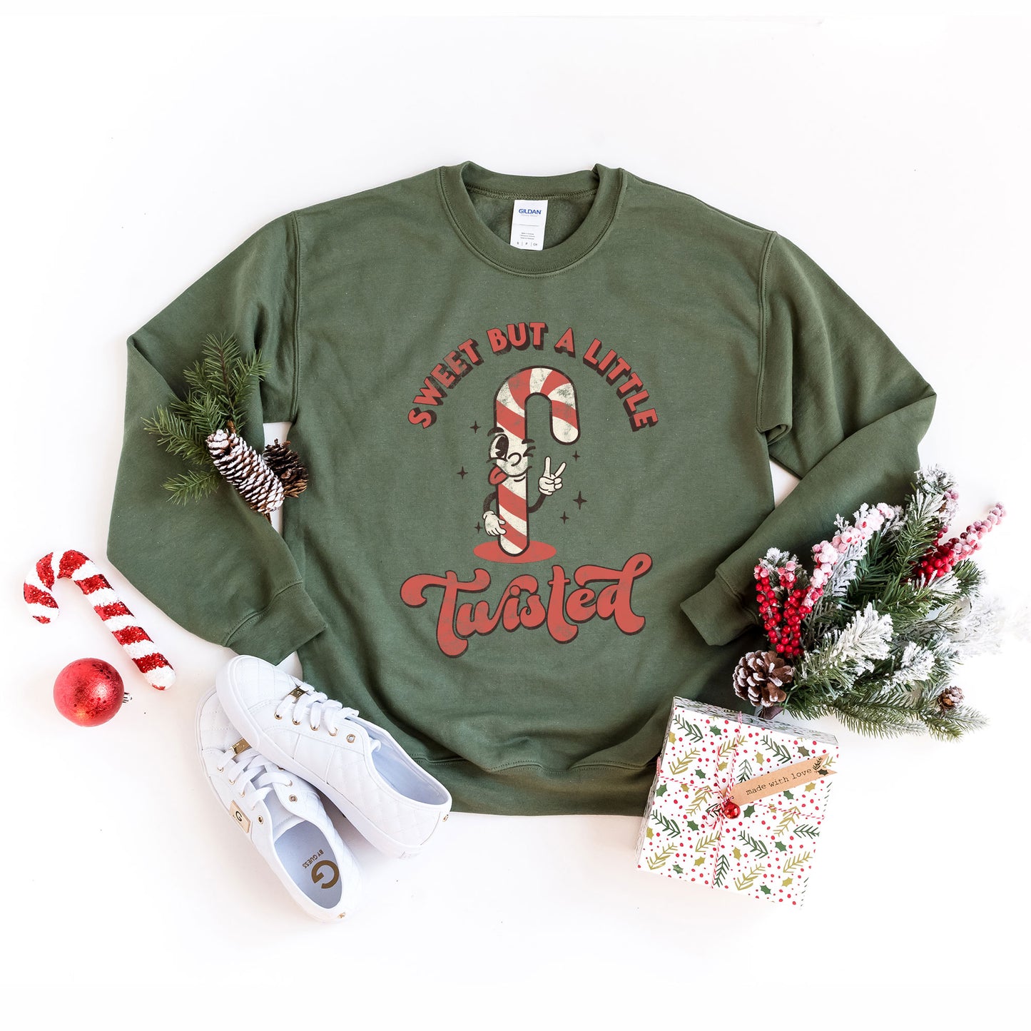 A Little Twisted Candy Cane | Sweatshirt