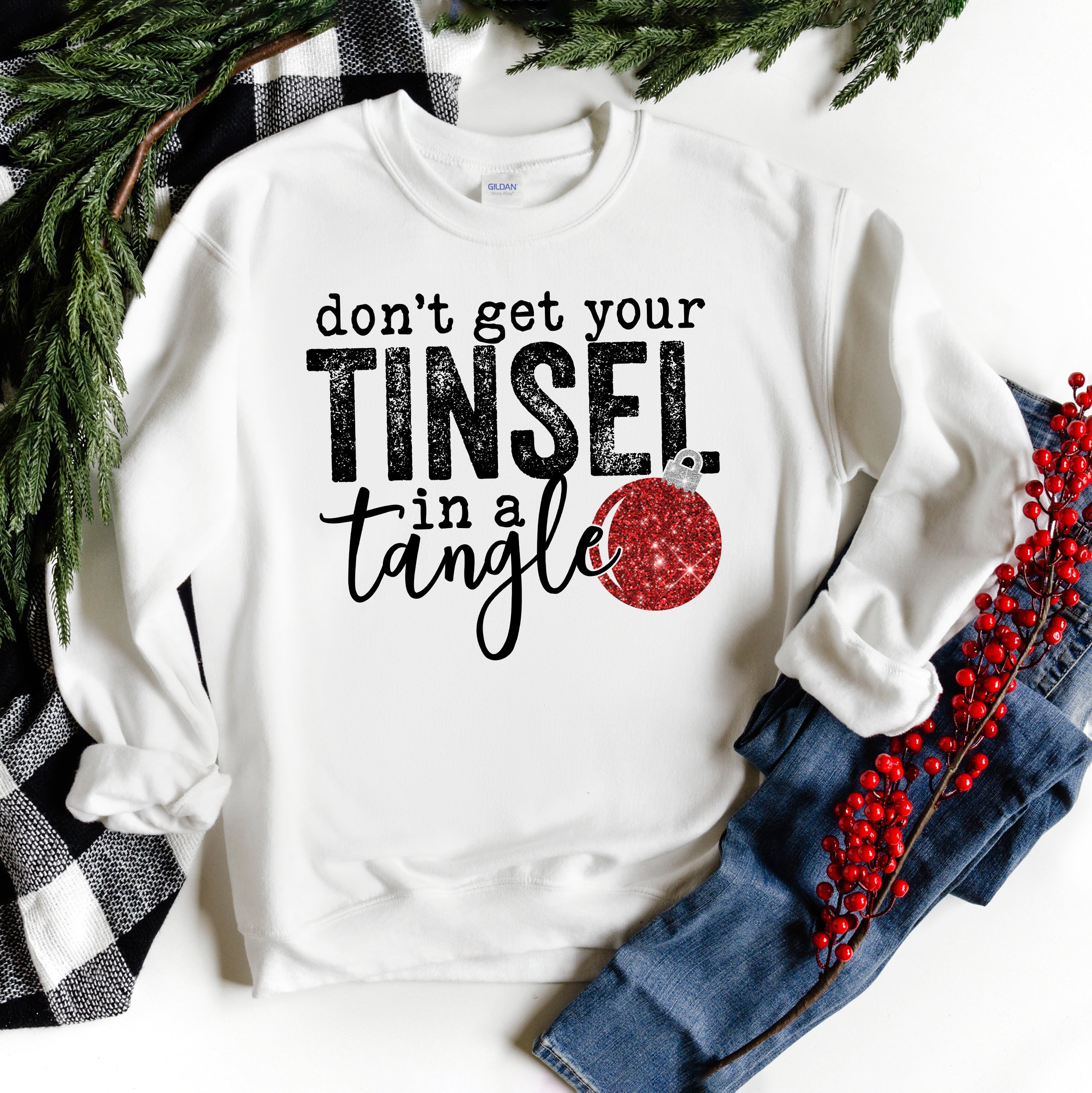Tinsel In A Tangle Bulb | Sweatshirt