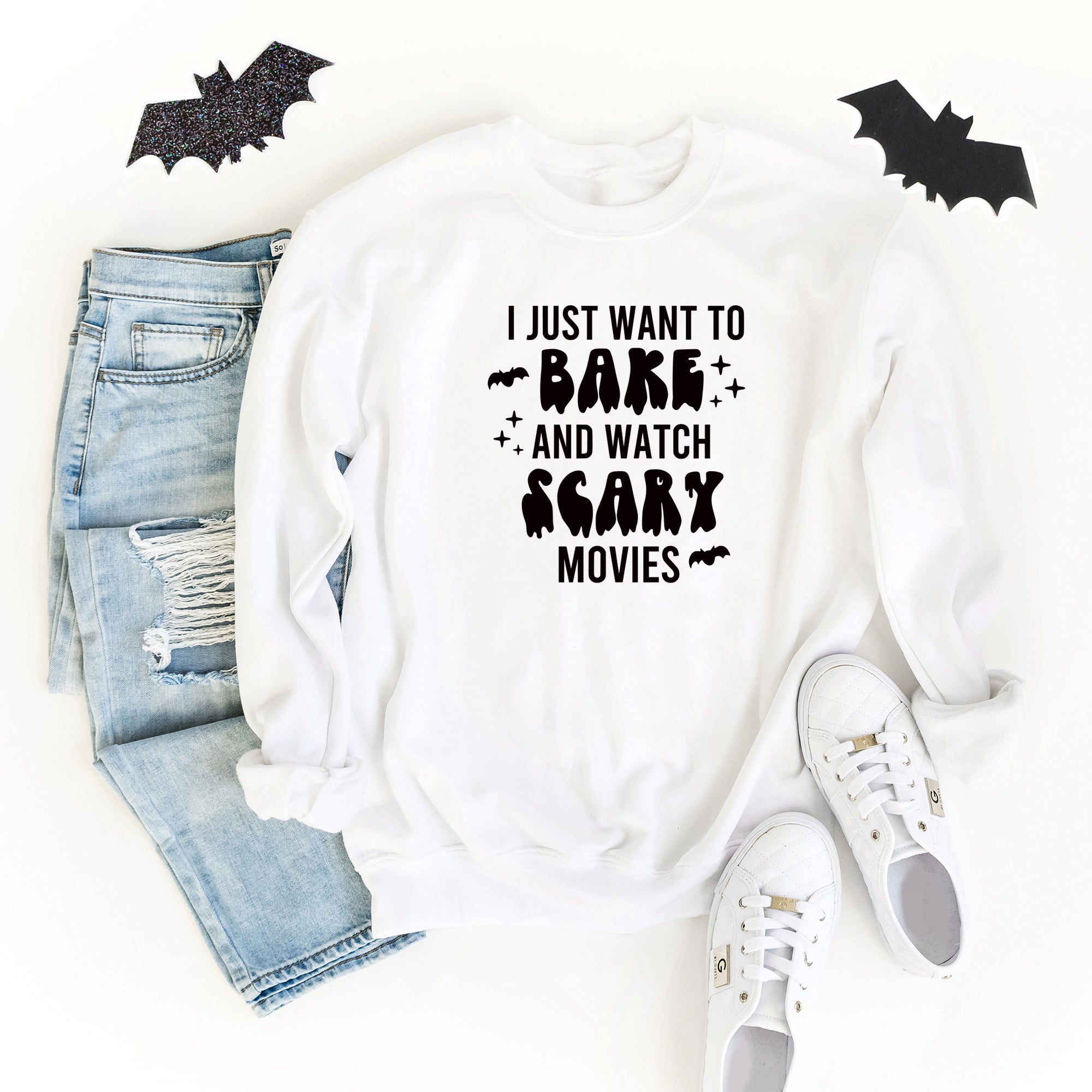 Bake And Watch Scary Movies | Sweatshirt