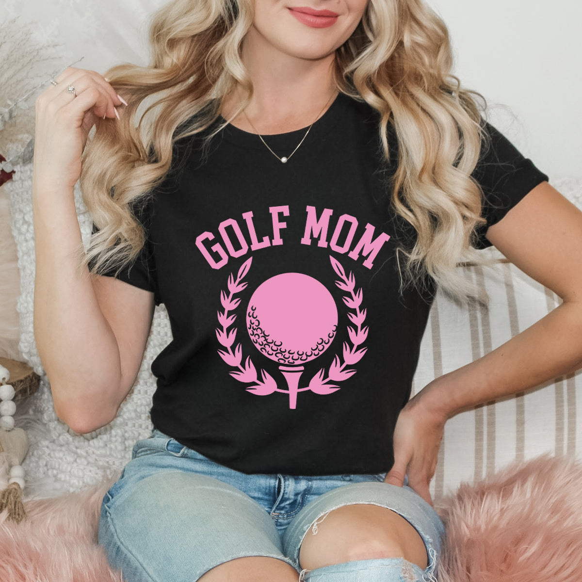 Golf Mom Tee | Short Sleeve Crew Neck