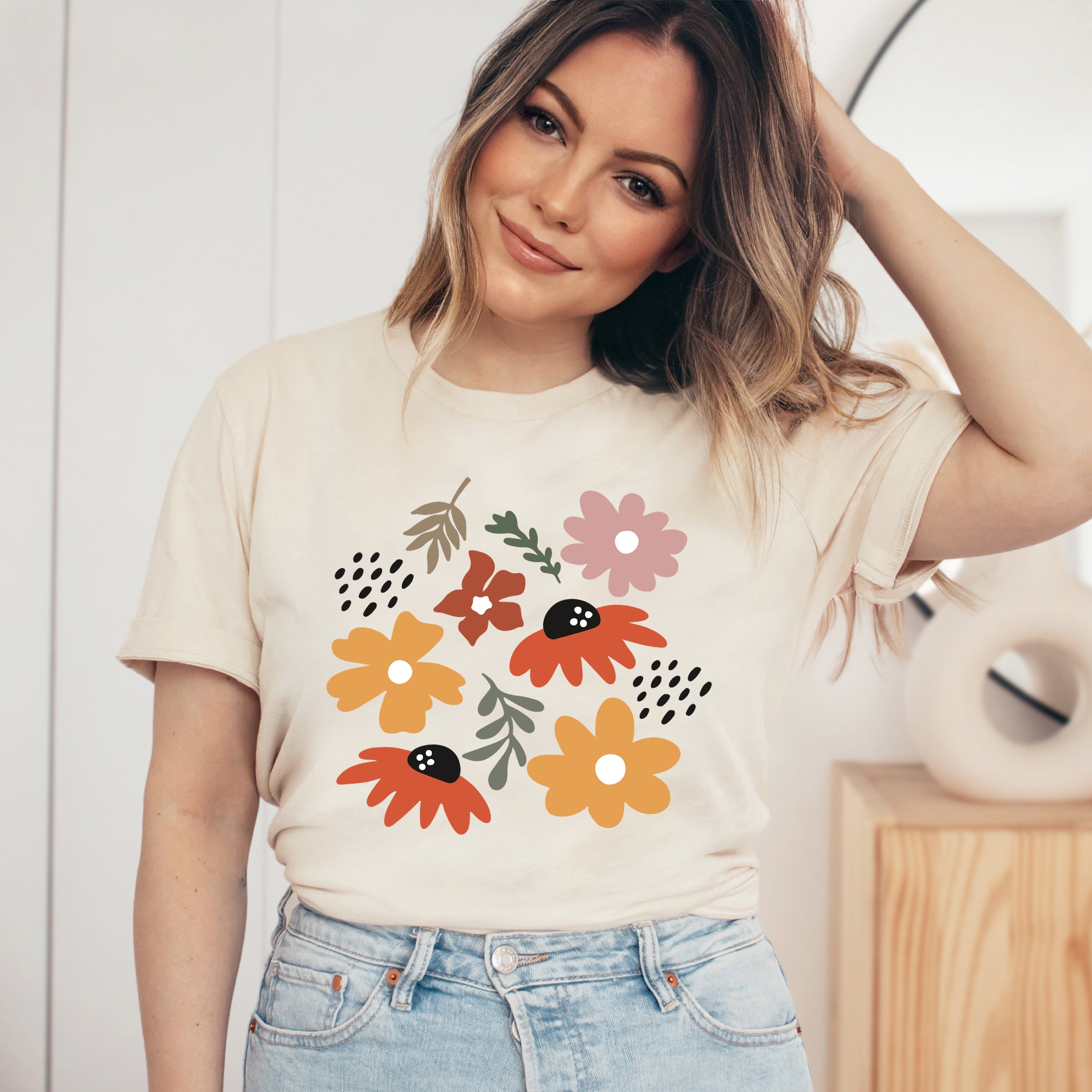Abstract Flowers | Short Sleeve Graphic Tee