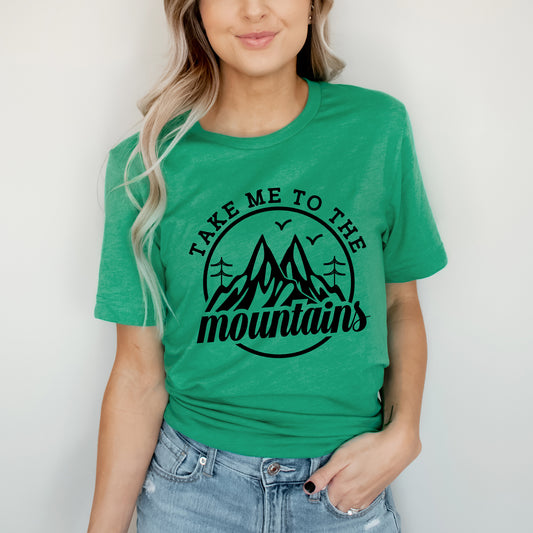 Take Me To The Mountains Circle | Short Sleeve Graphic Tee