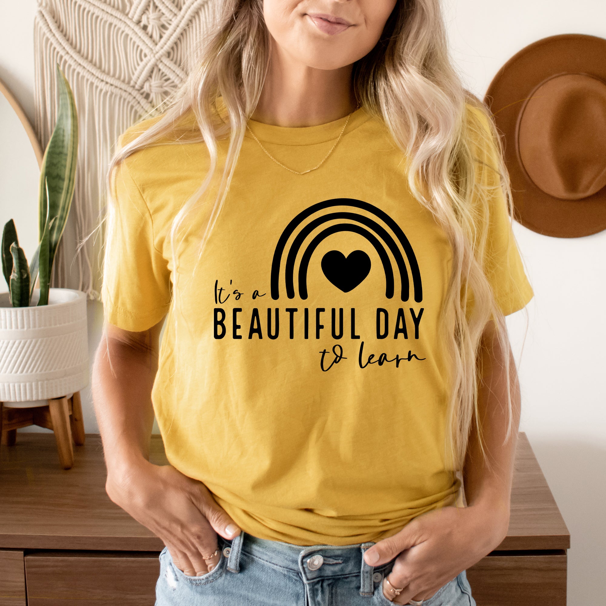 It's A Beautiful Day To Learn | Short Sleeve Graphic Tee