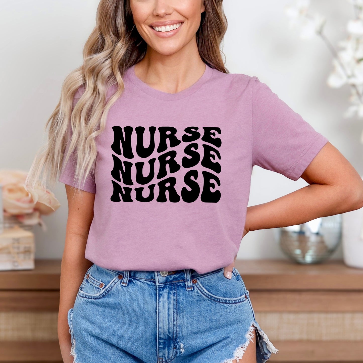 Nurse Stacked | Short Sleeve Graphic Tee