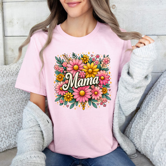 Mama Flower Collage | Short Sleeve Graphic Tee