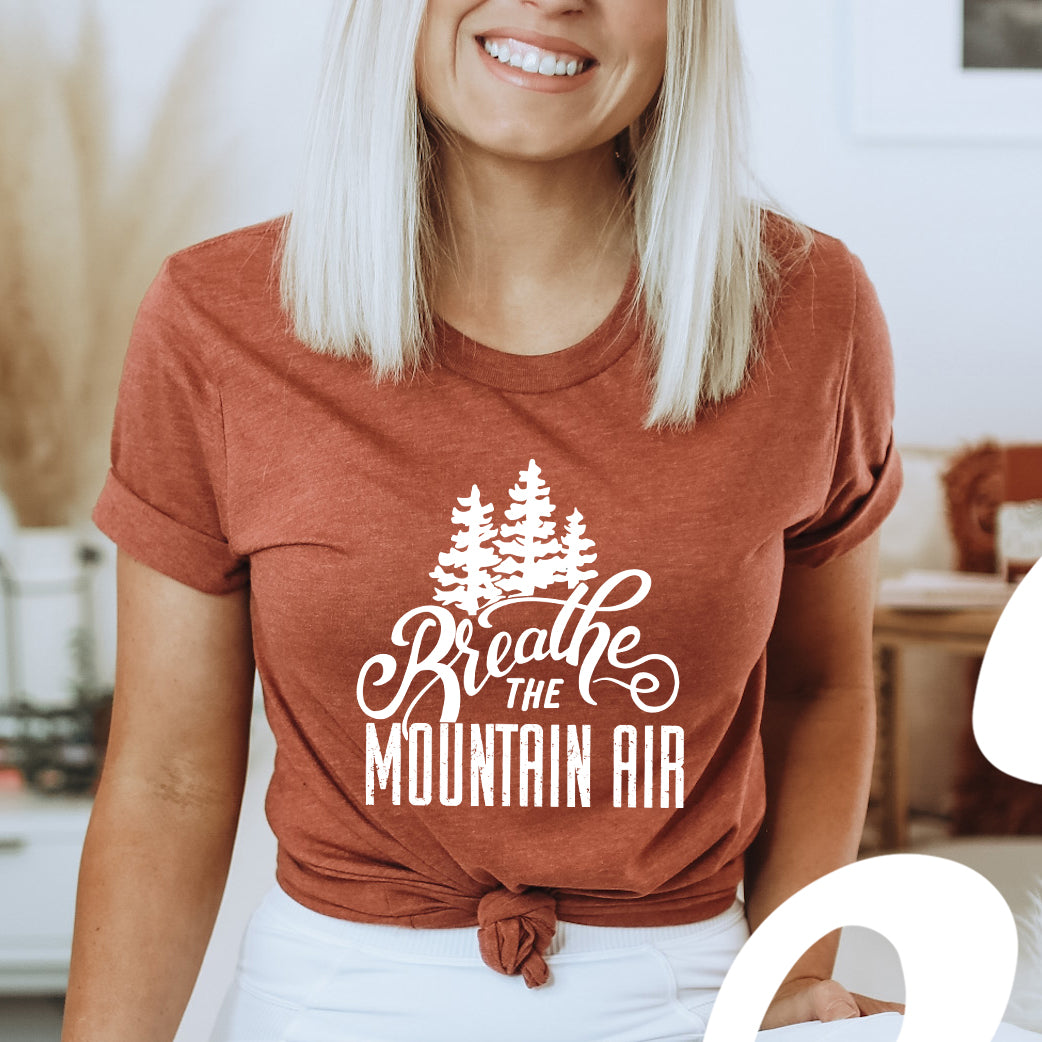 Breathe The Mountain Air | Short Sleeve Graphic Tee