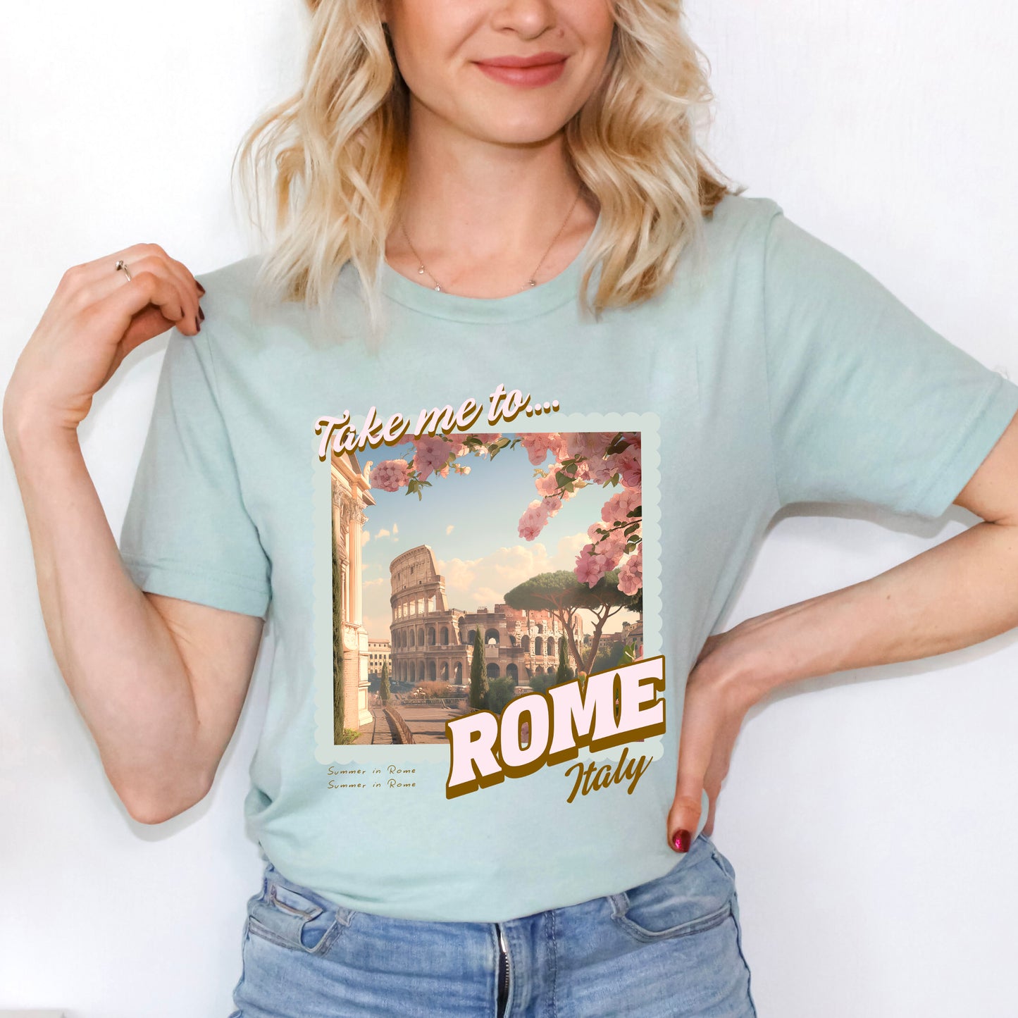 Take Me To Rome |Short Sleeve Crew Neck
