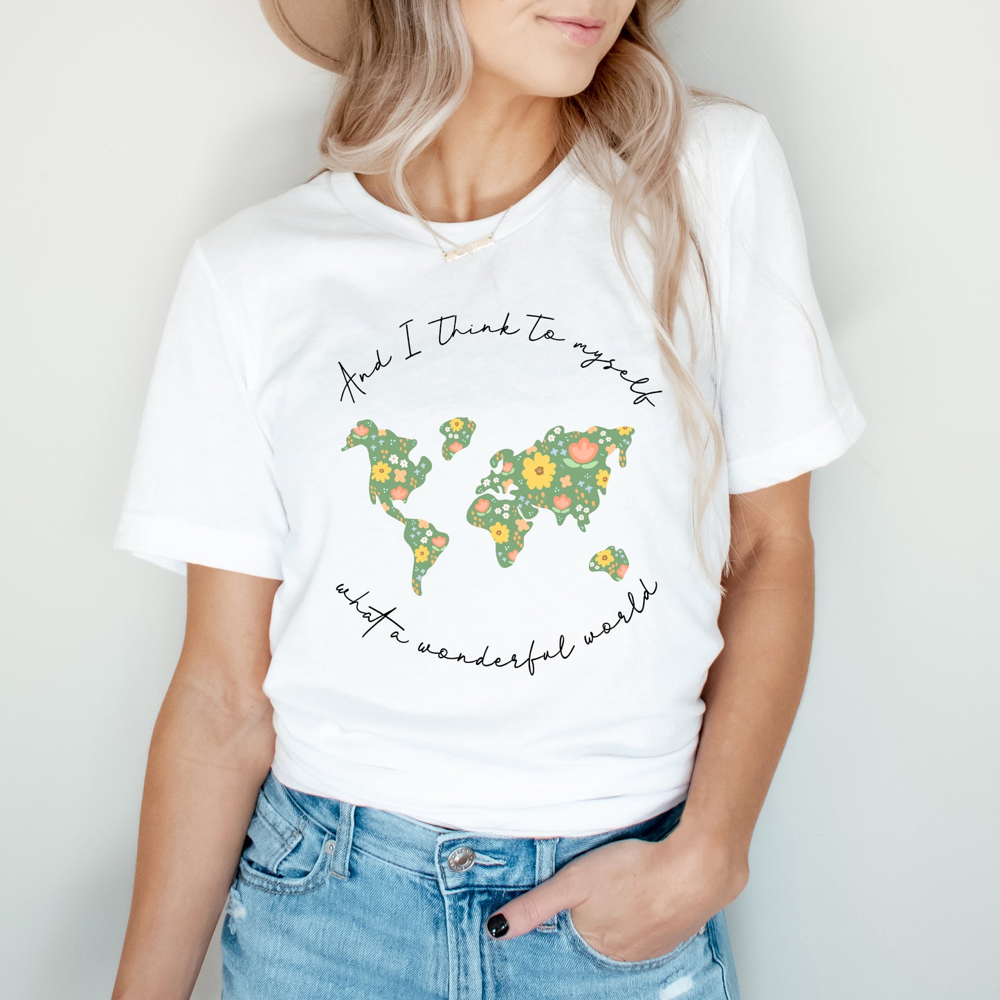 What A Wonderful World | Short Sleeve Graphic Tee