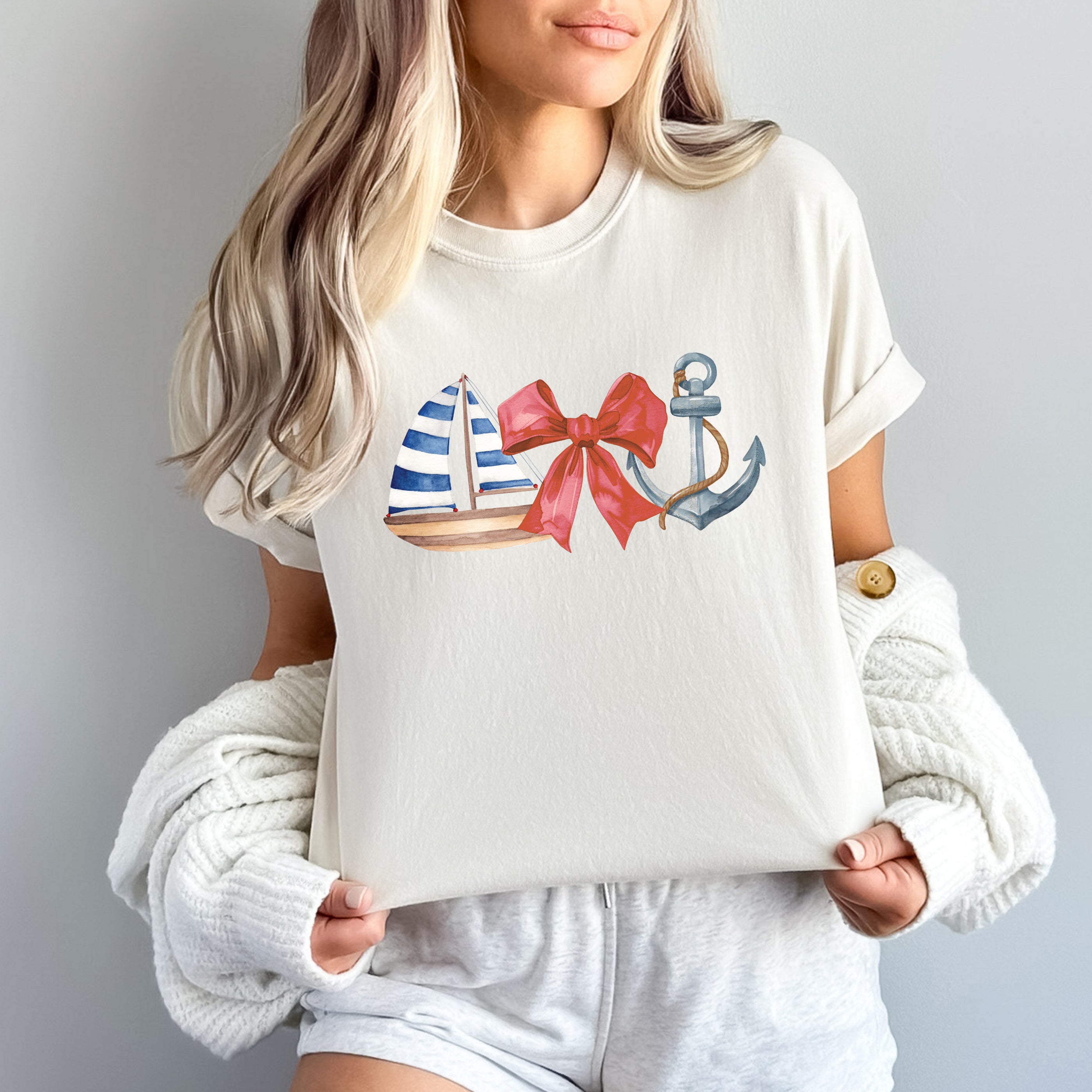 Coquette Ship Anchor | Garment Dyed Tee