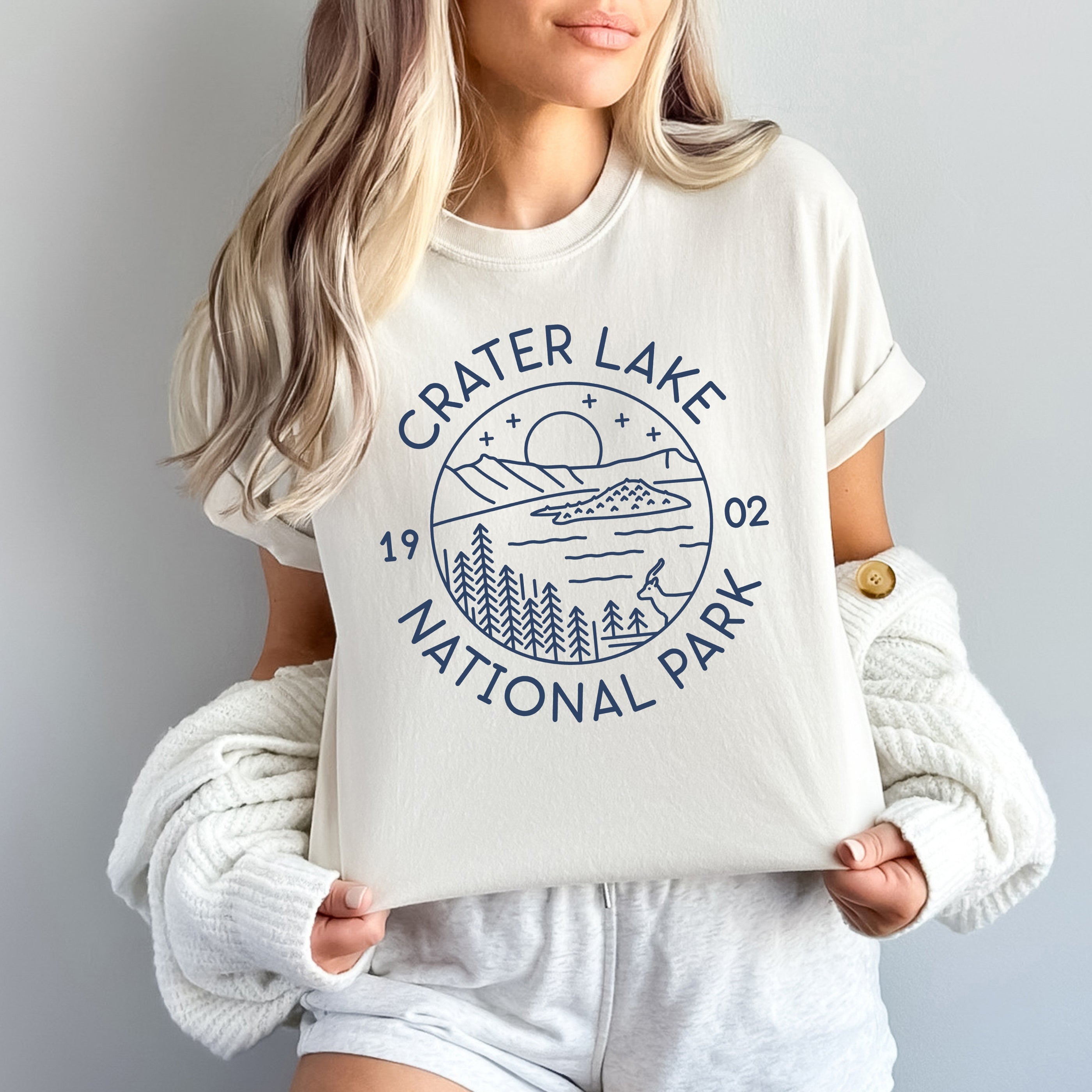 Crater Lake National Park | Garment Dyed Tee