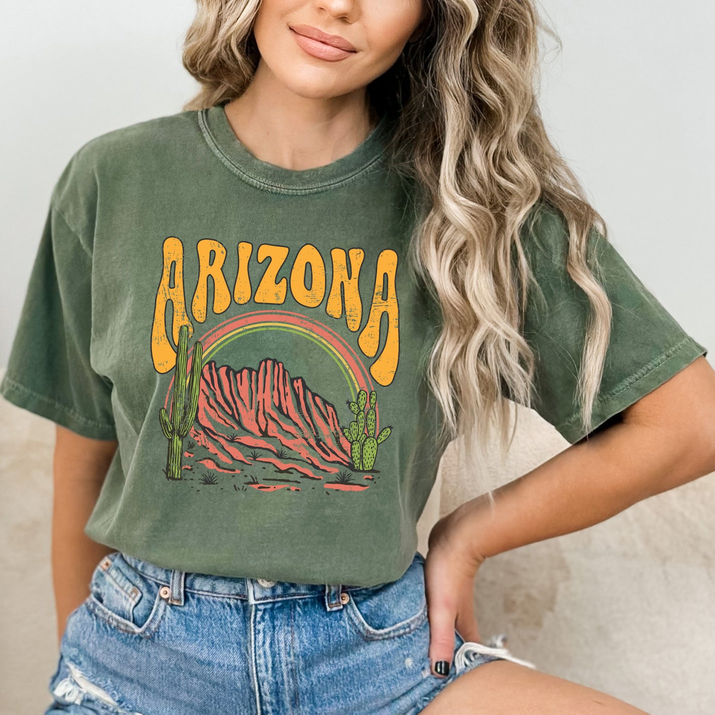 Arizona Rainbow | Garment Dyed Short Sleeve Tee
