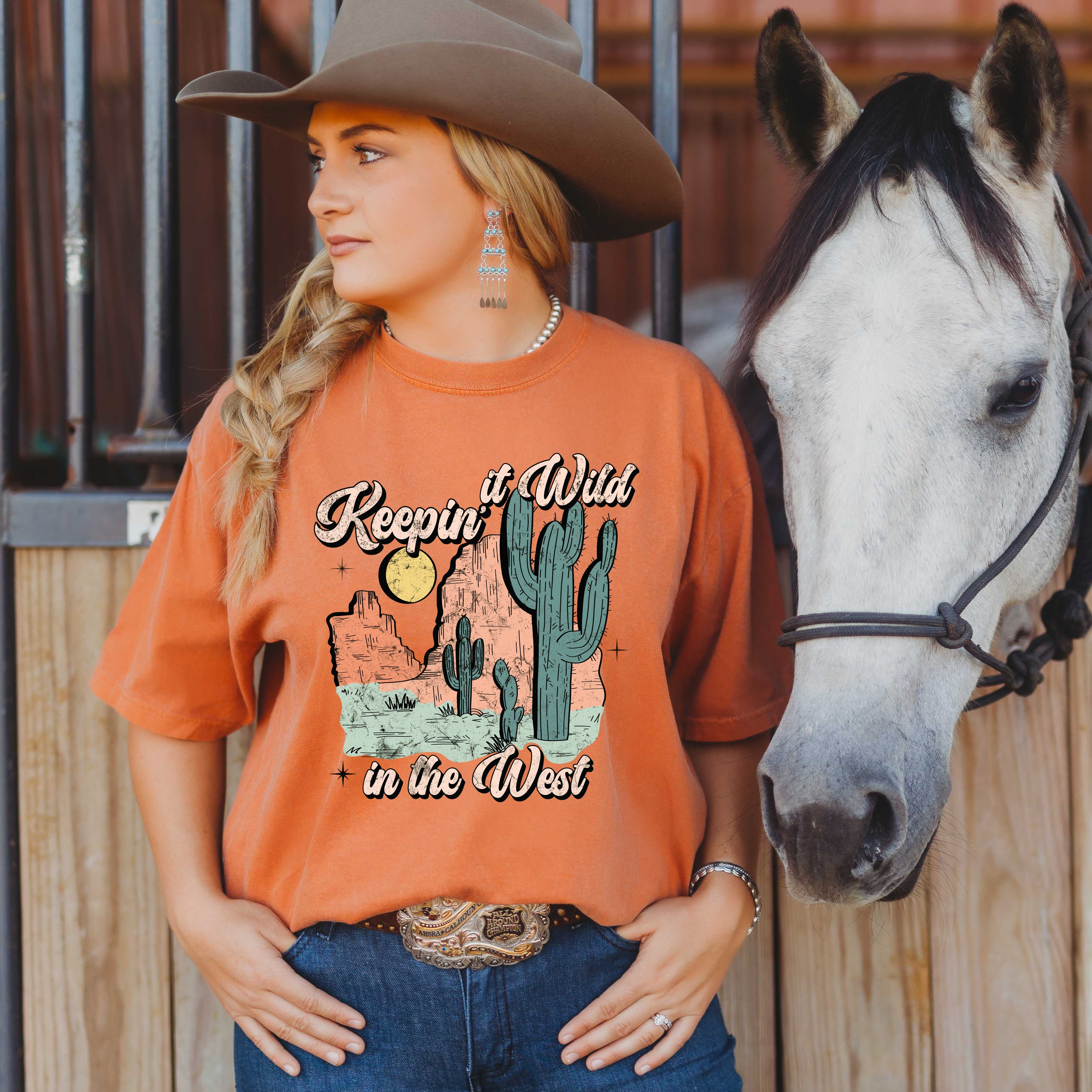 Keepin It Wild Colorful | Garment Dyed Short Sleeve Tee