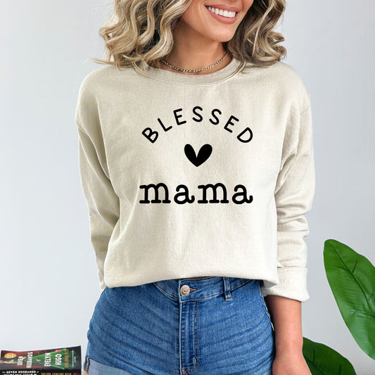 Blessed Mama Heart | Sweatshirt