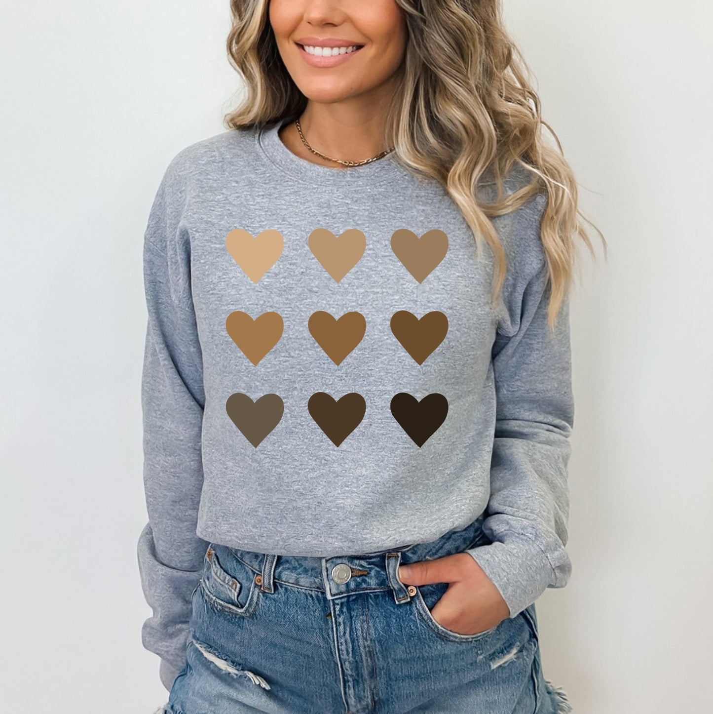 Melanin Hearts | Sweatshirt