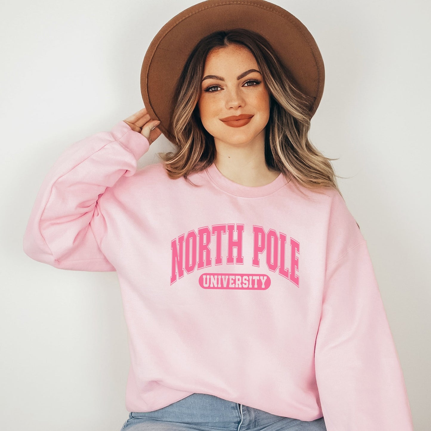 Clearance Pink North Pole University | Sweatshirt