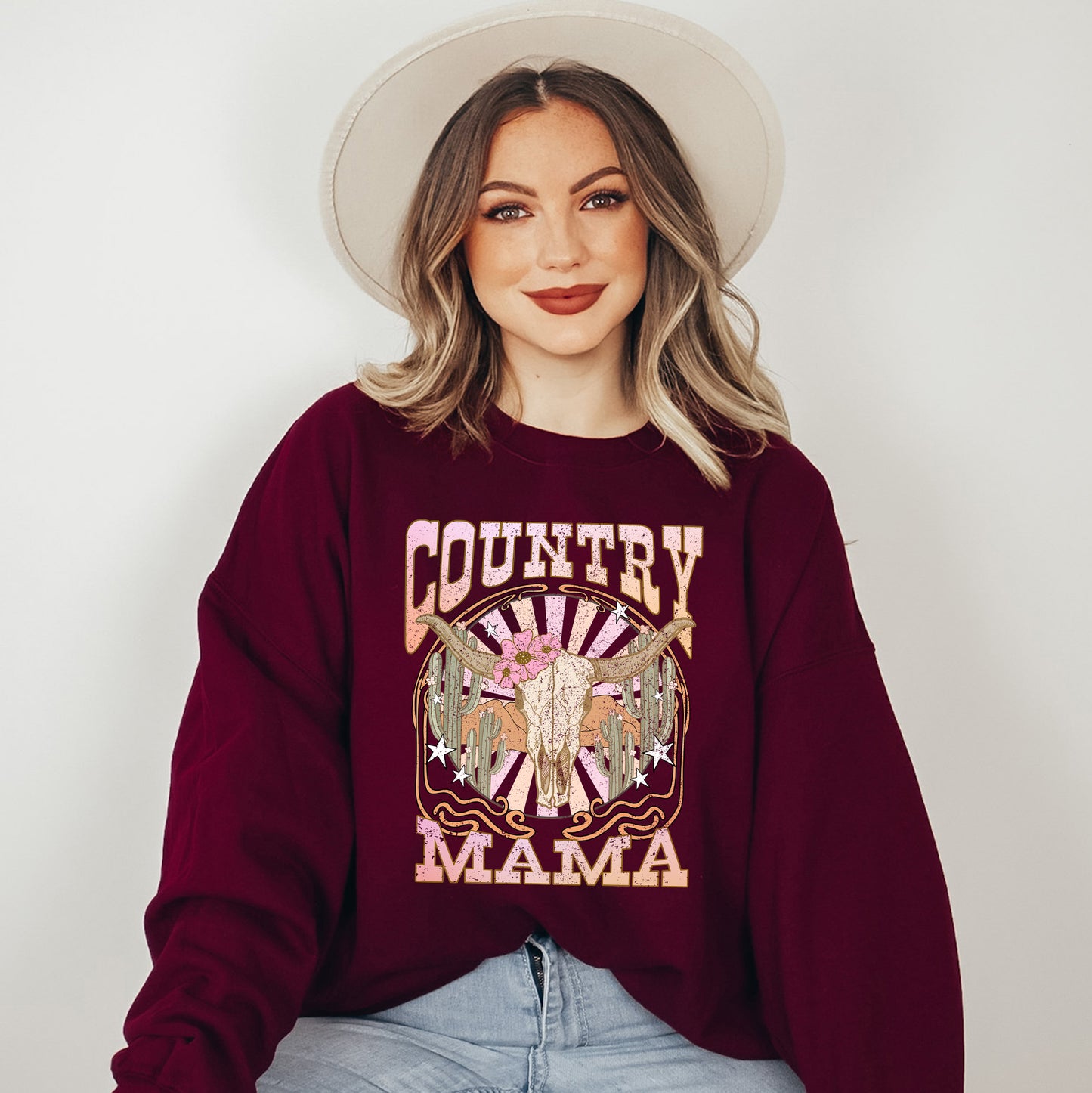 Country Mama Grunge | Sweatshirt
