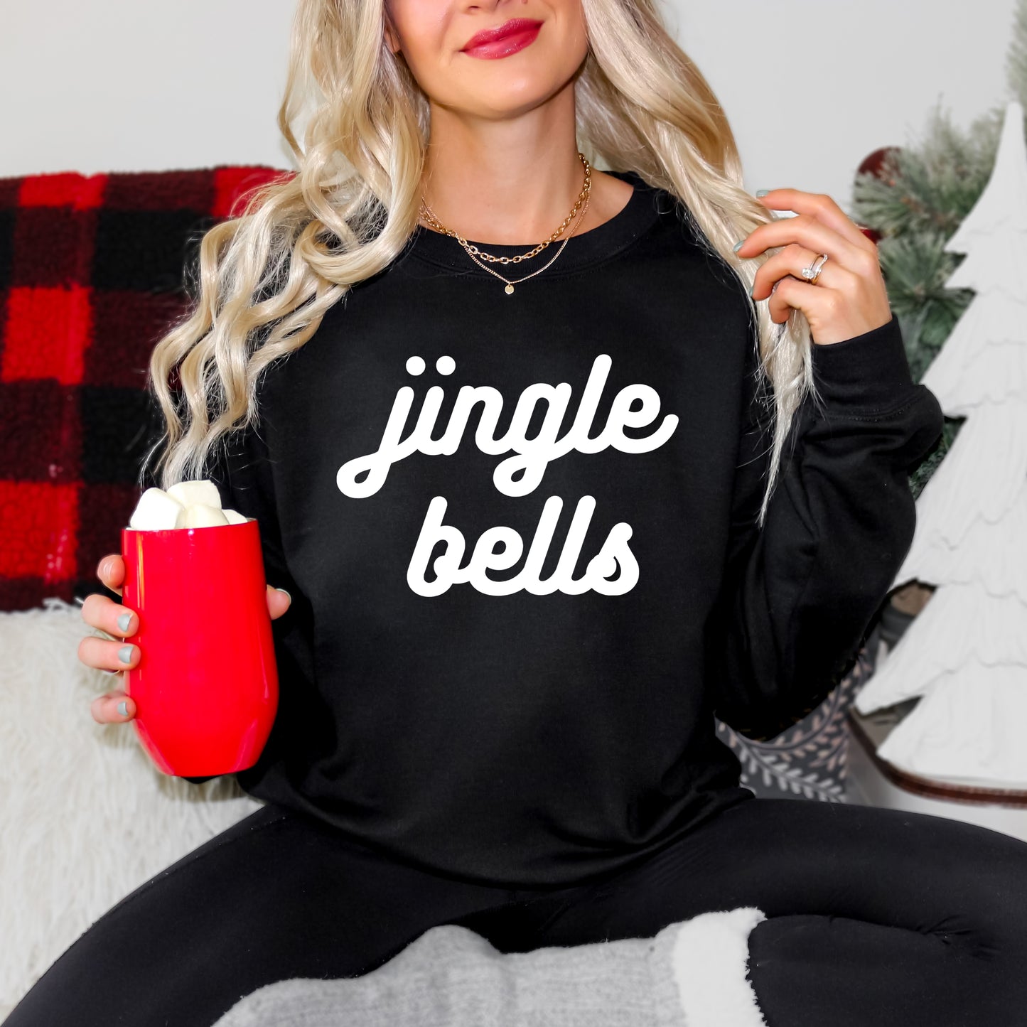 Jingle Bells Bold Cursive | Sweatshirt