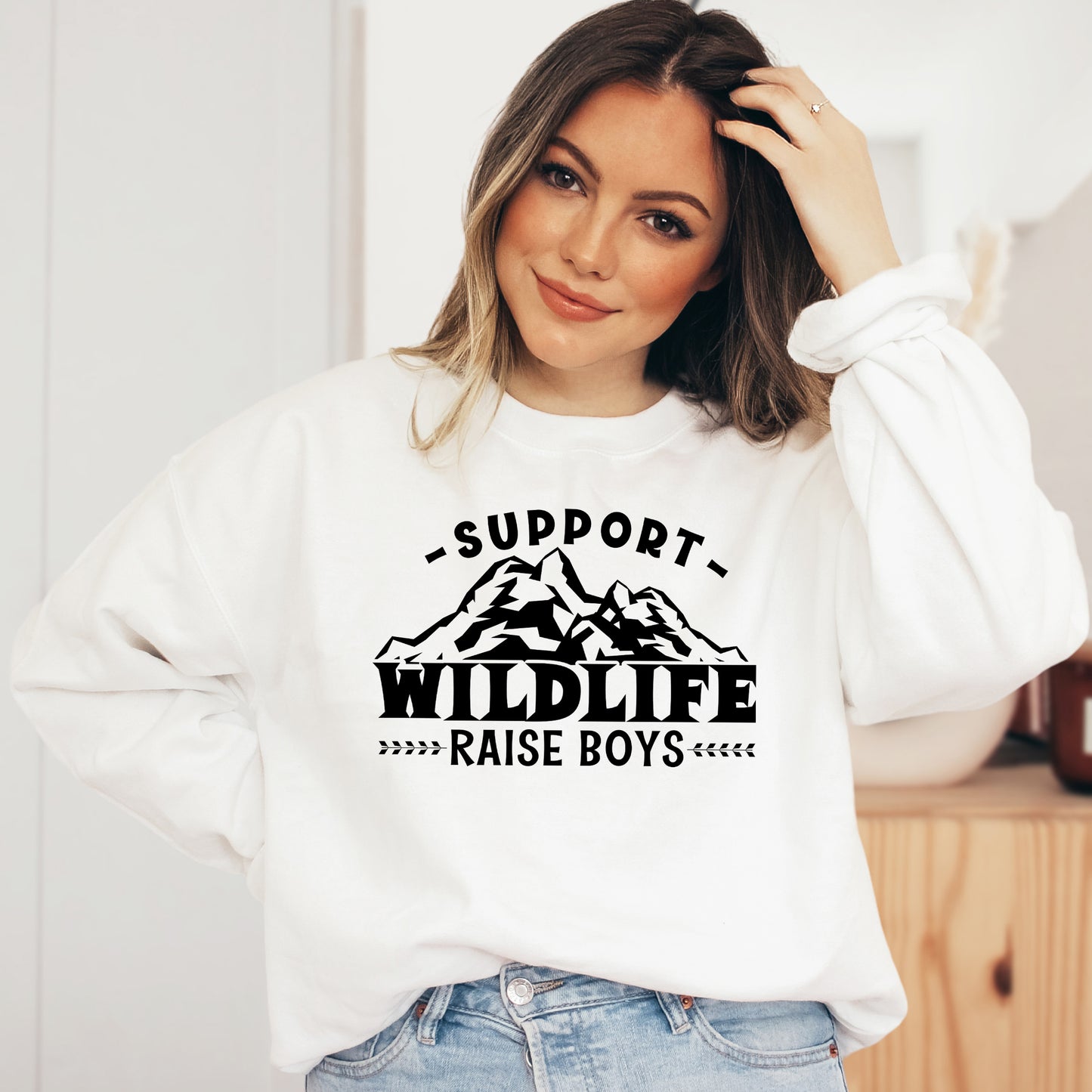 Support Wildlife Raise Boys | Sweatshirt