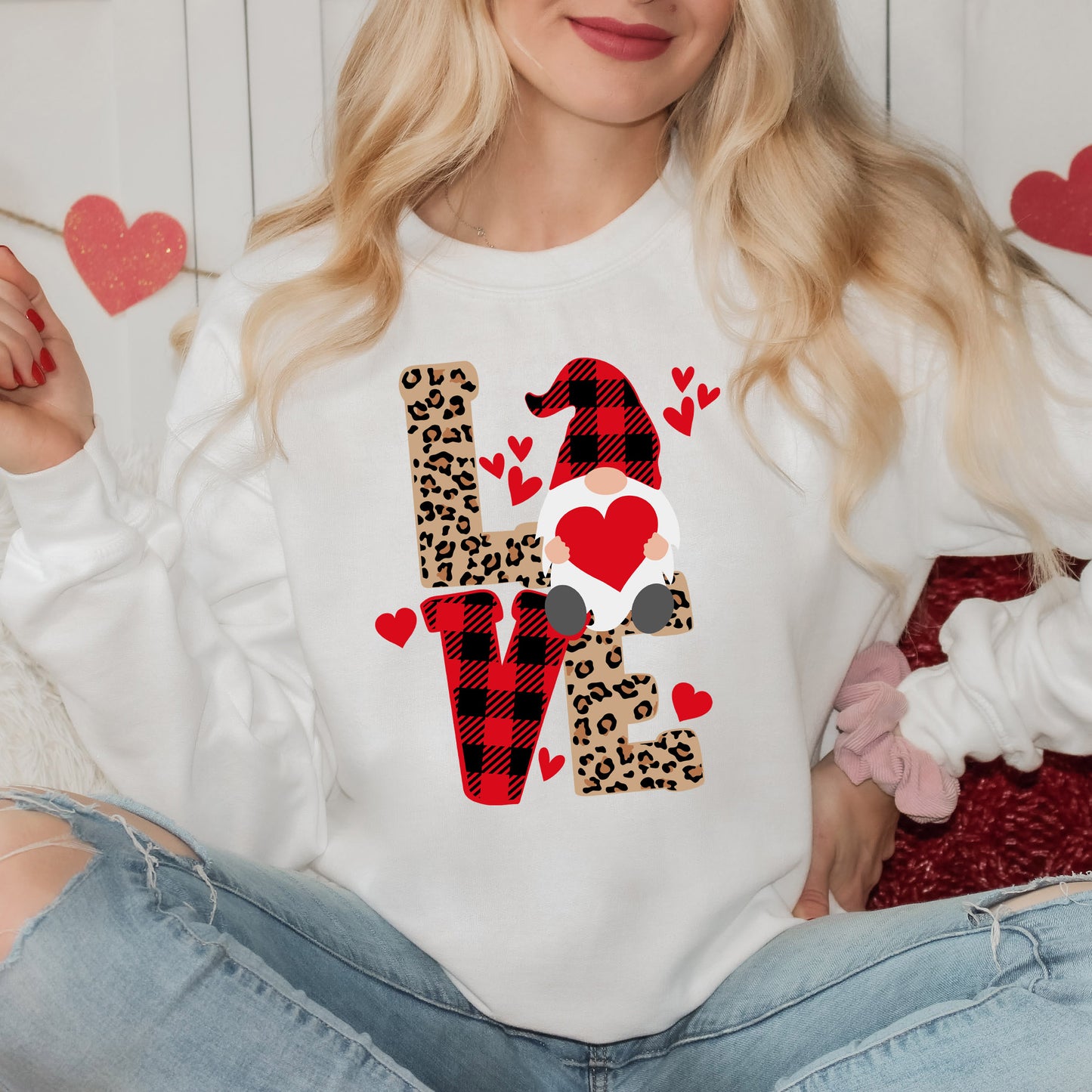 Leopard Gnome Love | Sweatshirt