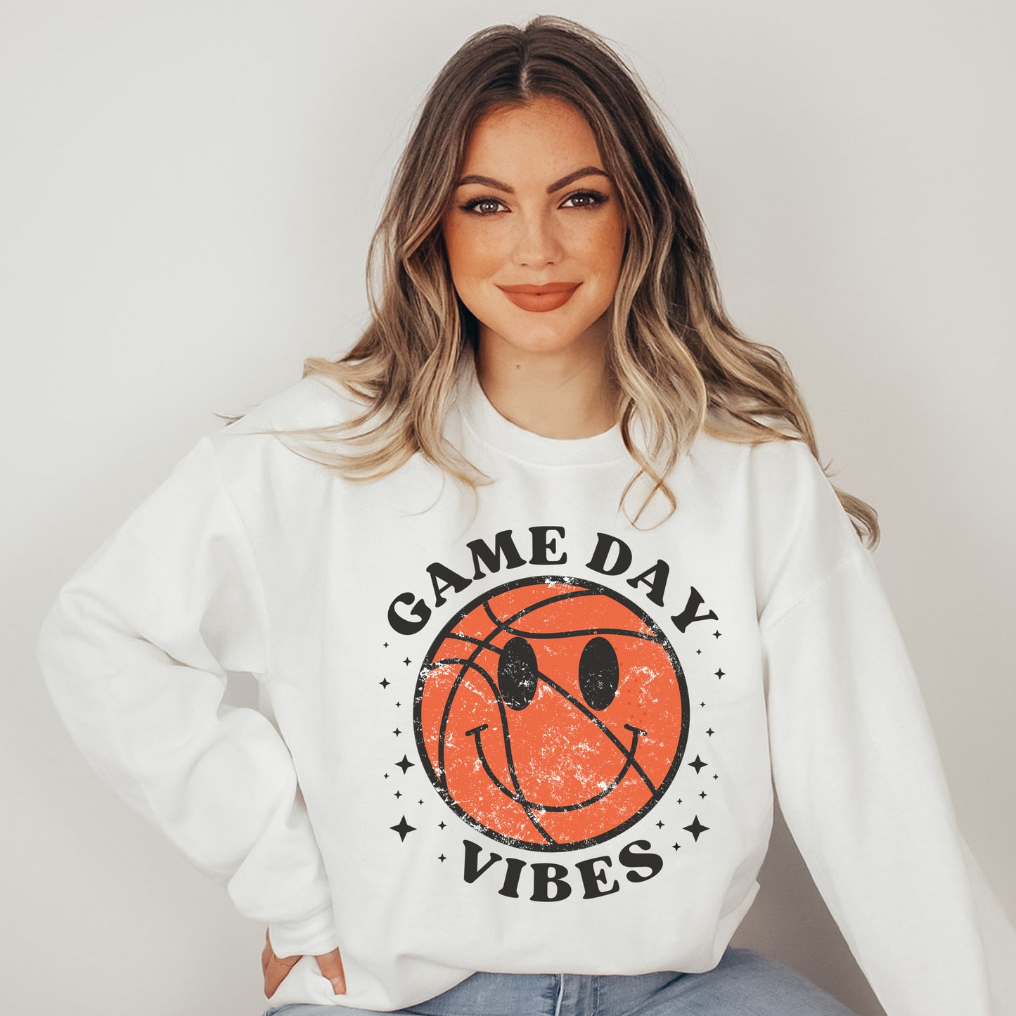 Game Day Vibes Basketball | Sweatshirt