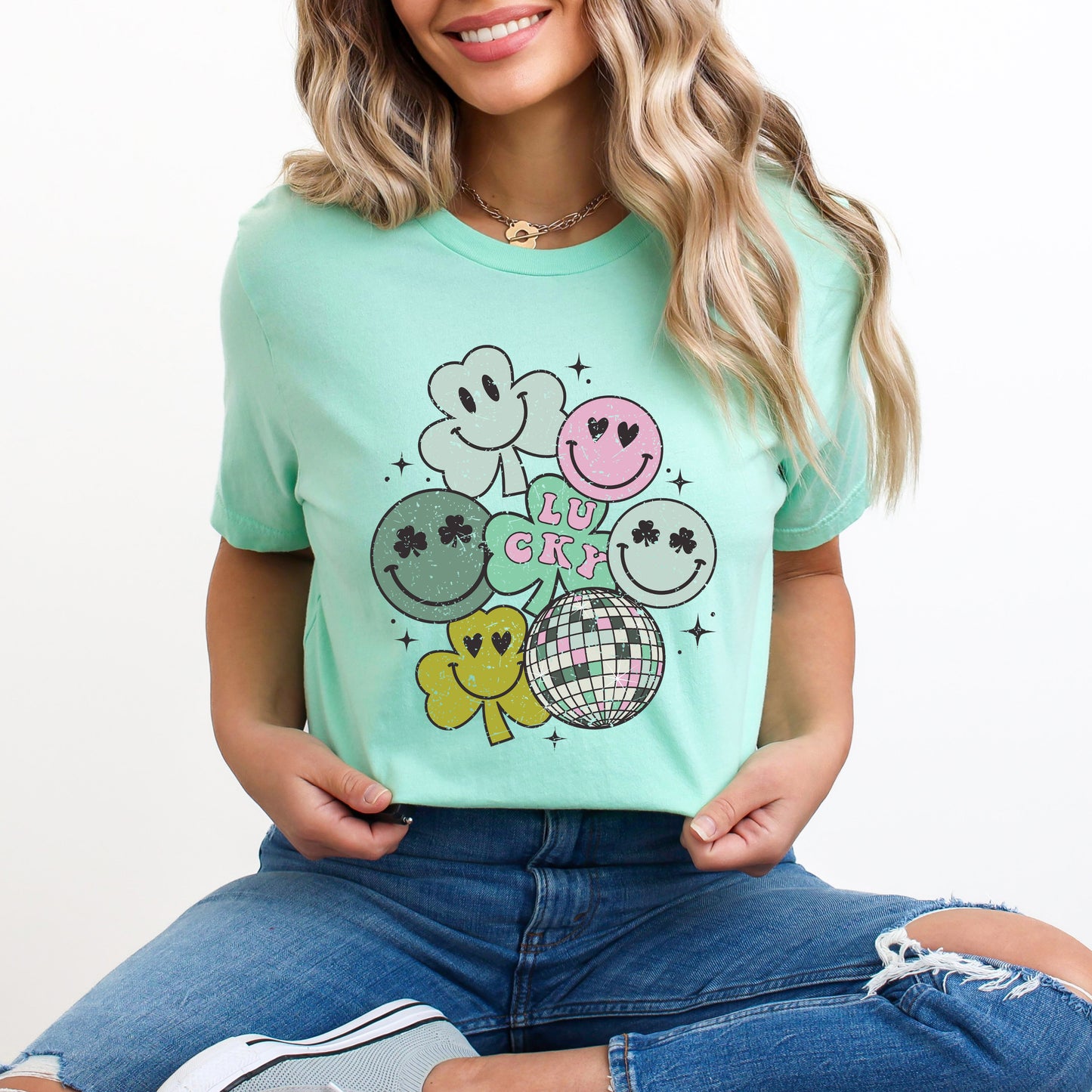 Lucky Smiley Disco | Short Sleeve Graphic Tee