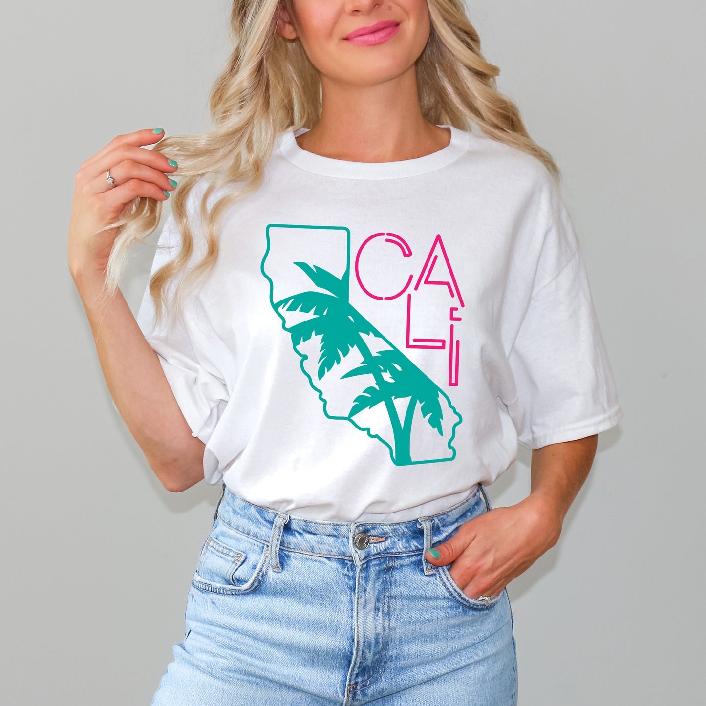 Cali Palm Trees | Short Sleeve Graphic Tee