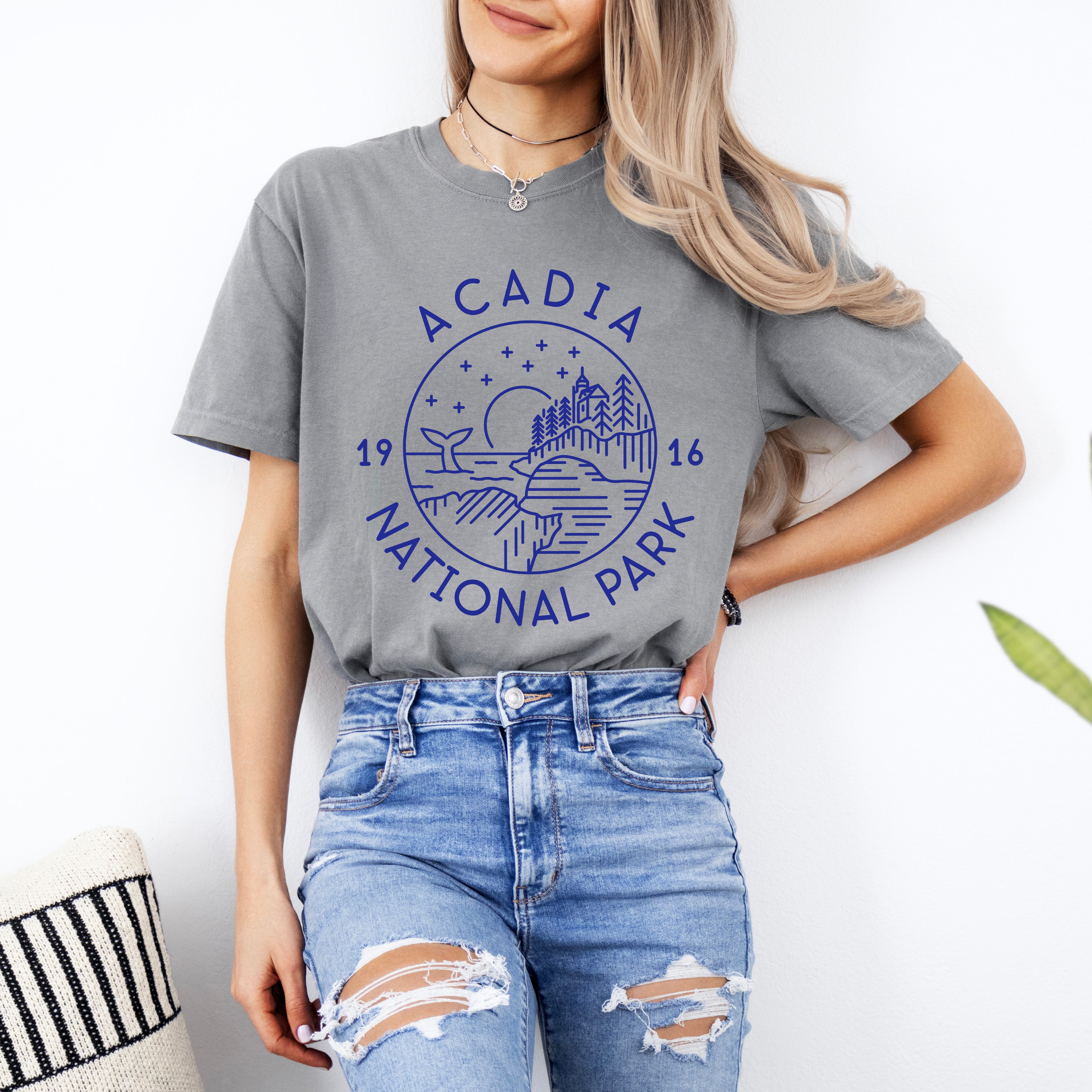 Acadia National Park | Garment Dyed Short Sleeve Tee