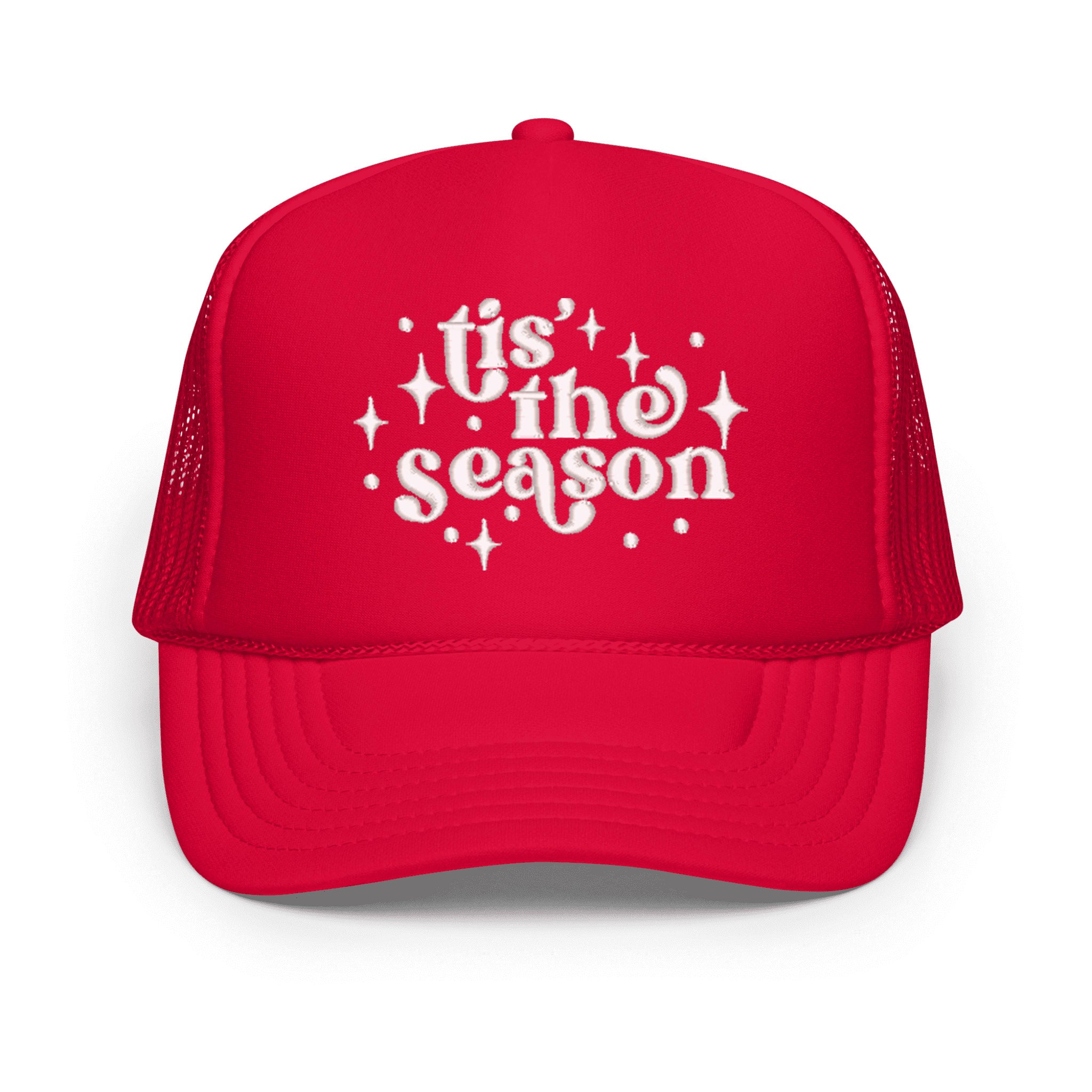 Embroidered Whimsical Tis The Season | Foam Trucker Hat