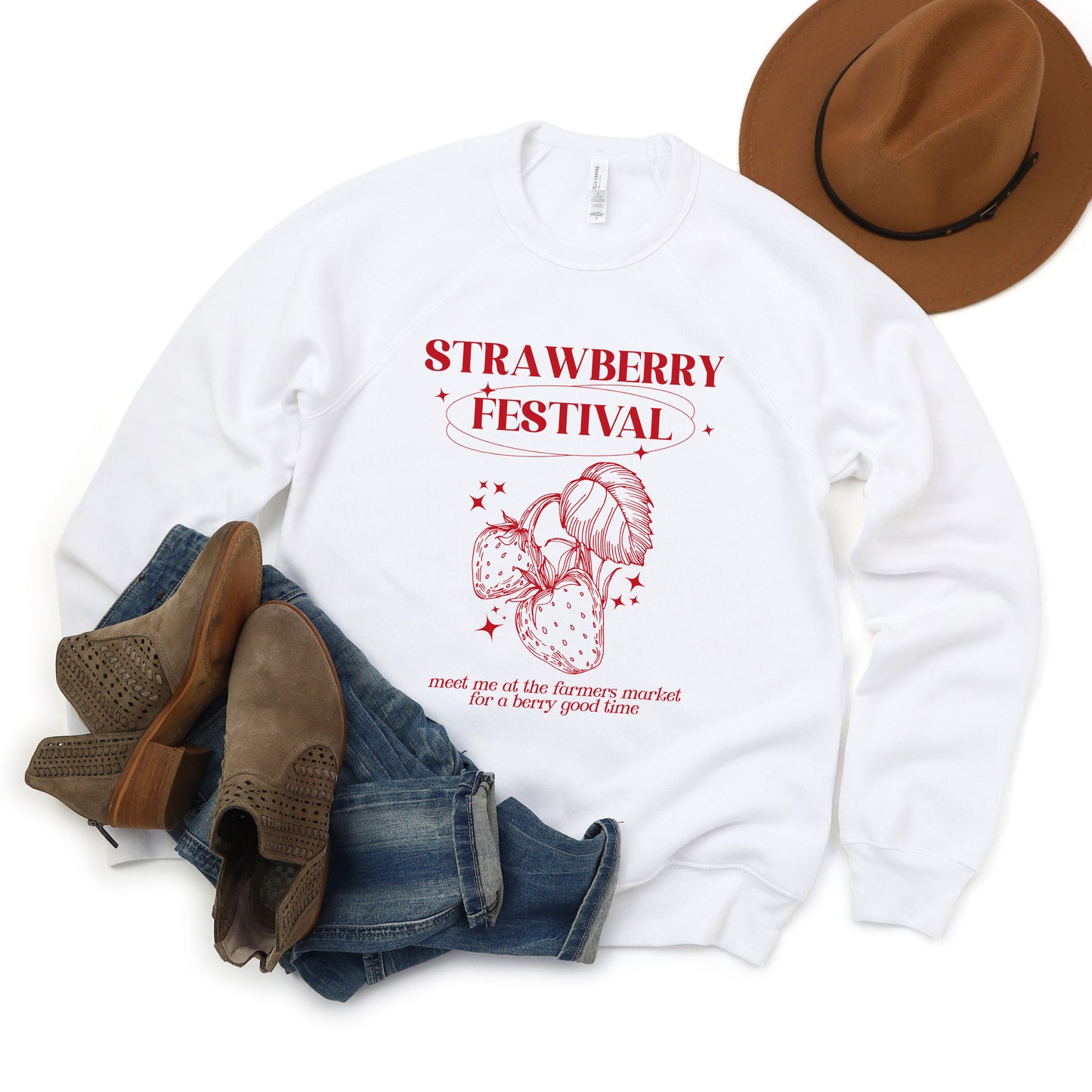 Strawberry Festival | Bella Canvas Sweatshirt