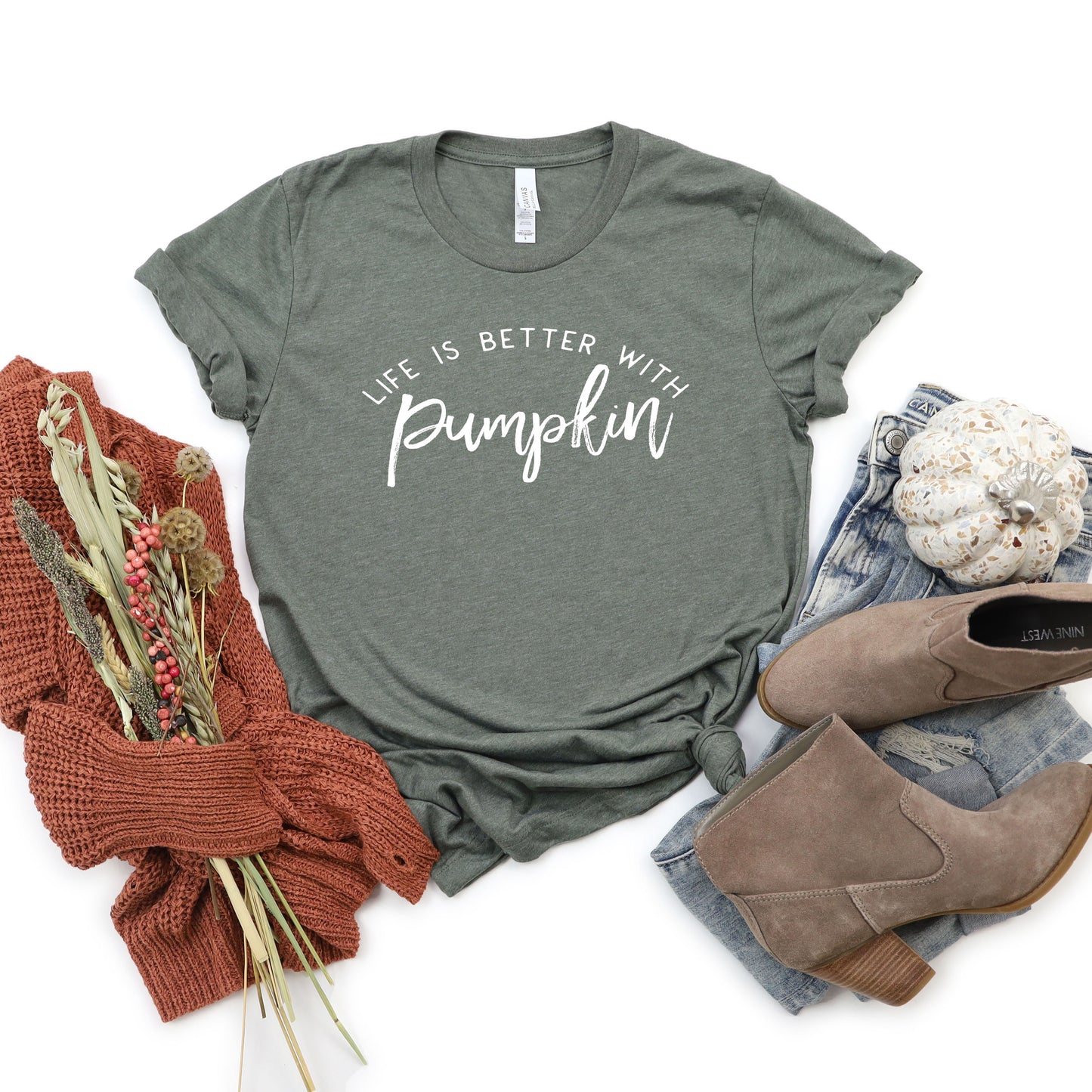 Life Is Better With Pumpkin | Short Sleeve Graphic Tee
