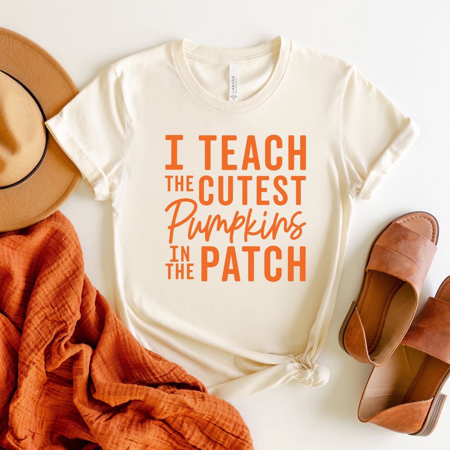 Clearance I Teach the Cutest Pumpkins in the Patch | Short Sleeve Graphic Tee