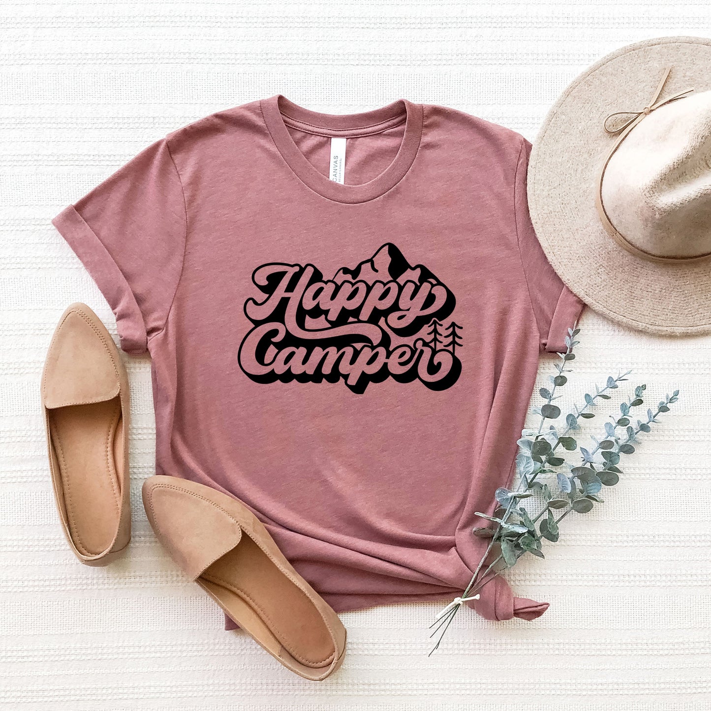 Happy Camper Mountain | Short Sleeve Graphic Tee