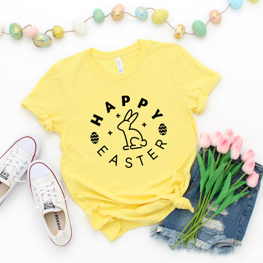 Happy Easter Eggs | Short Sleeve Graphic Tee