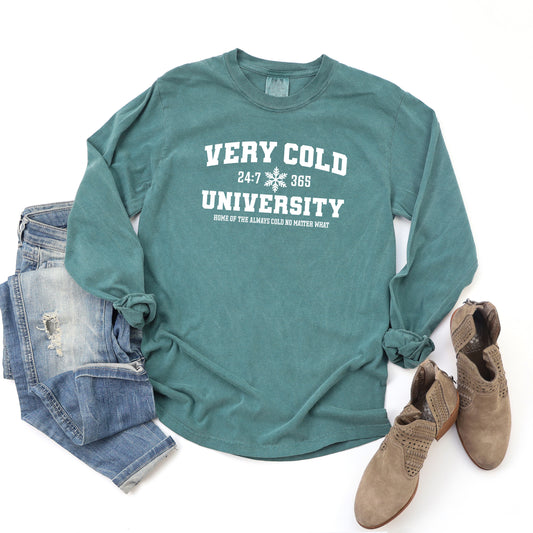 Very Cold University | Garment Dyed Long Sleeve