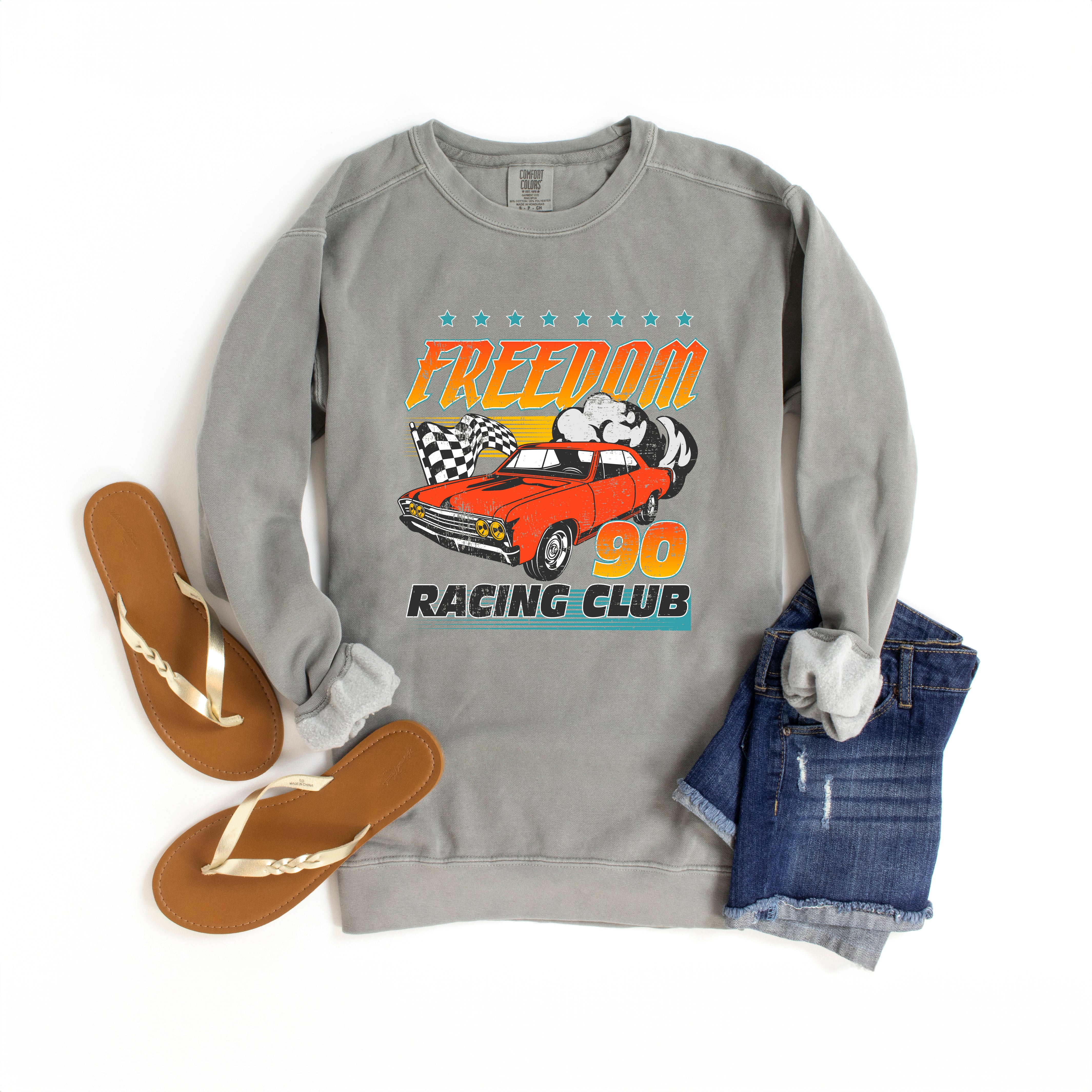 Freedom Racing Club | Garment Dyed Sweatshirt