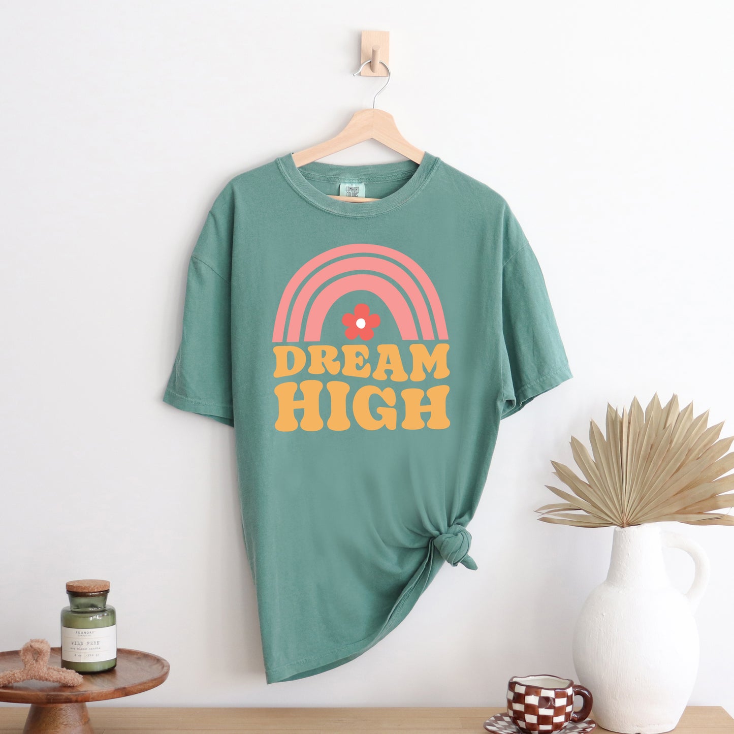 Dream High Rainbow | Garment Dyed Short Sleeve Tee