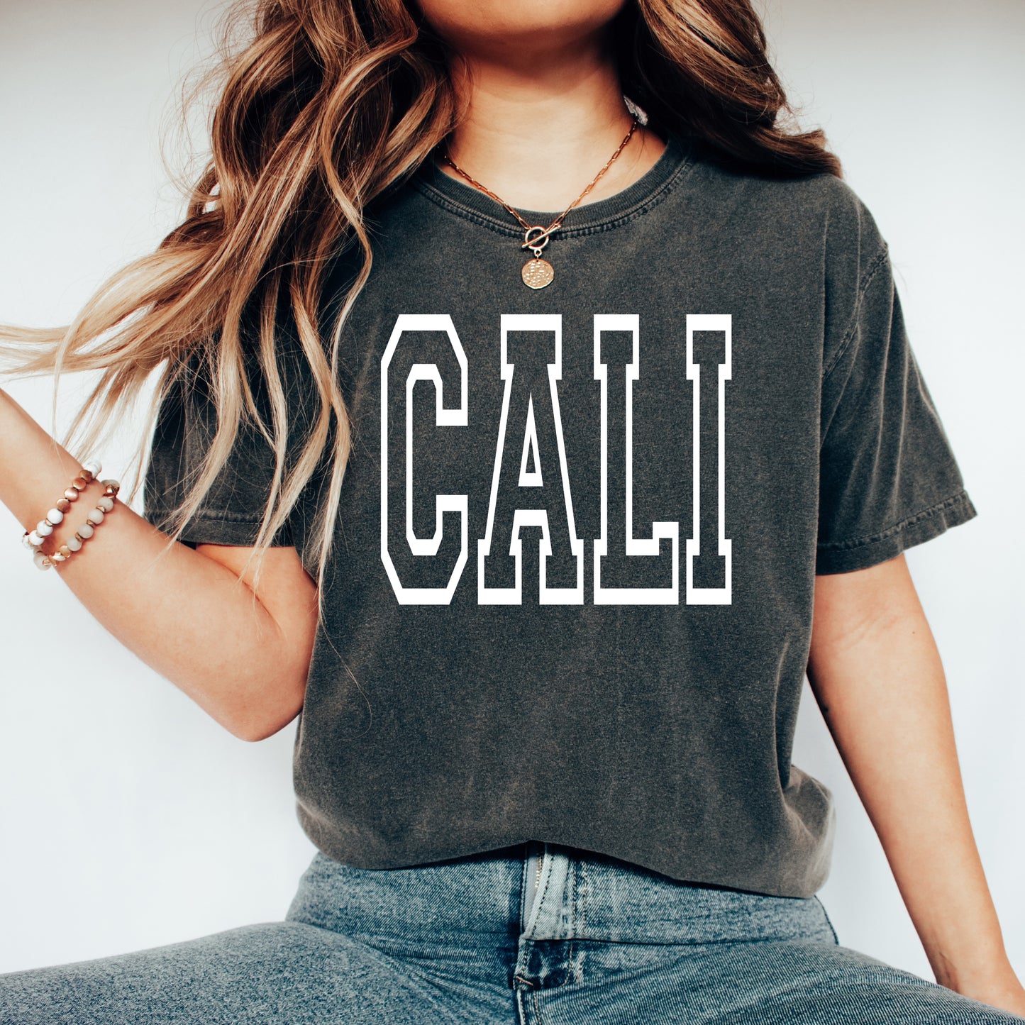 Cali Bold | Garment Dyed Short Sleeve Tee