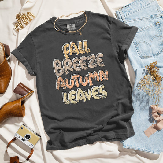 Fall Breeze Autumn Leaves | Garment Dyed Tee