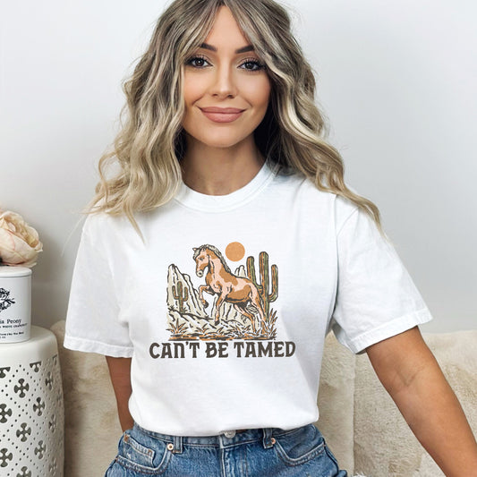 Can't Be Tamed Horse | Garment Dyed Short Sleeve Tee